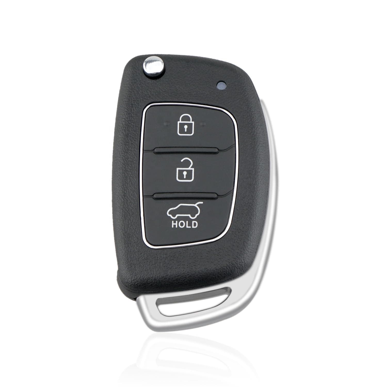 Compatible with Hyundai Car Key Shell, Replacement Key Fob Cover Case fit, Folding Replacements Key Fob Accessory, Smart Remote Control Key Protective Covers, Car Accessories