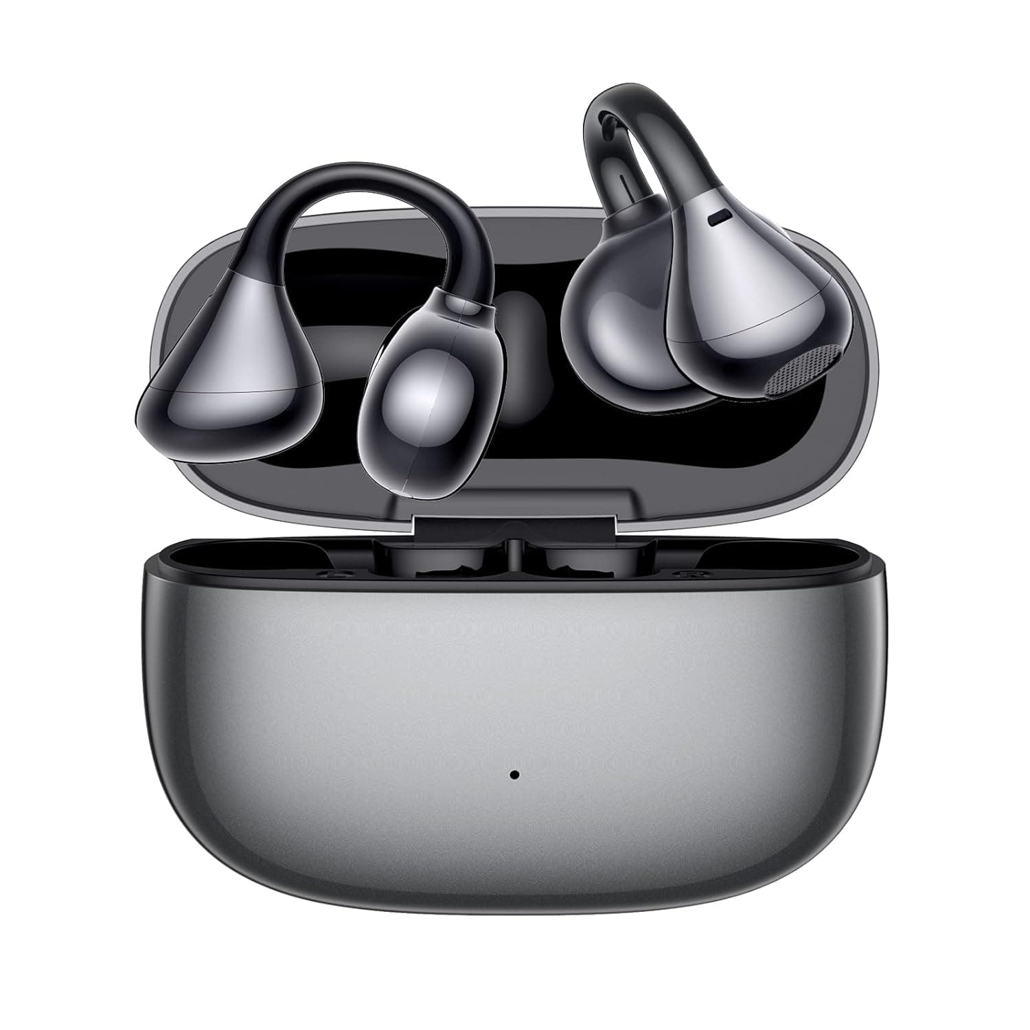 Clip Earbuds Open Ear Headphones Wireless Earphones Bluetooth 5.4, 12mm Dynamic Drivers, 20 Hours Sports Ear buds, Air Conduction Headphones Compatible with iPhone & Android