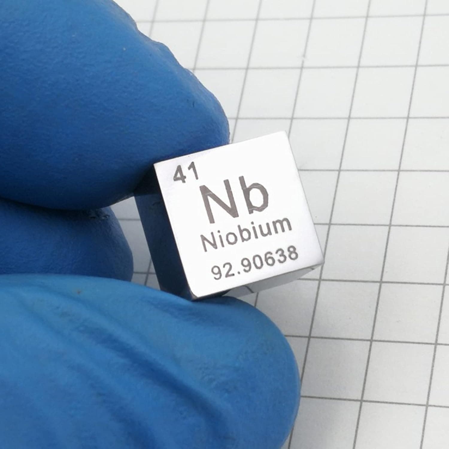10 mm Niobium Metal Cube 99.99% Pure for Lab Experiment Material, Personal Hobbies and Collection