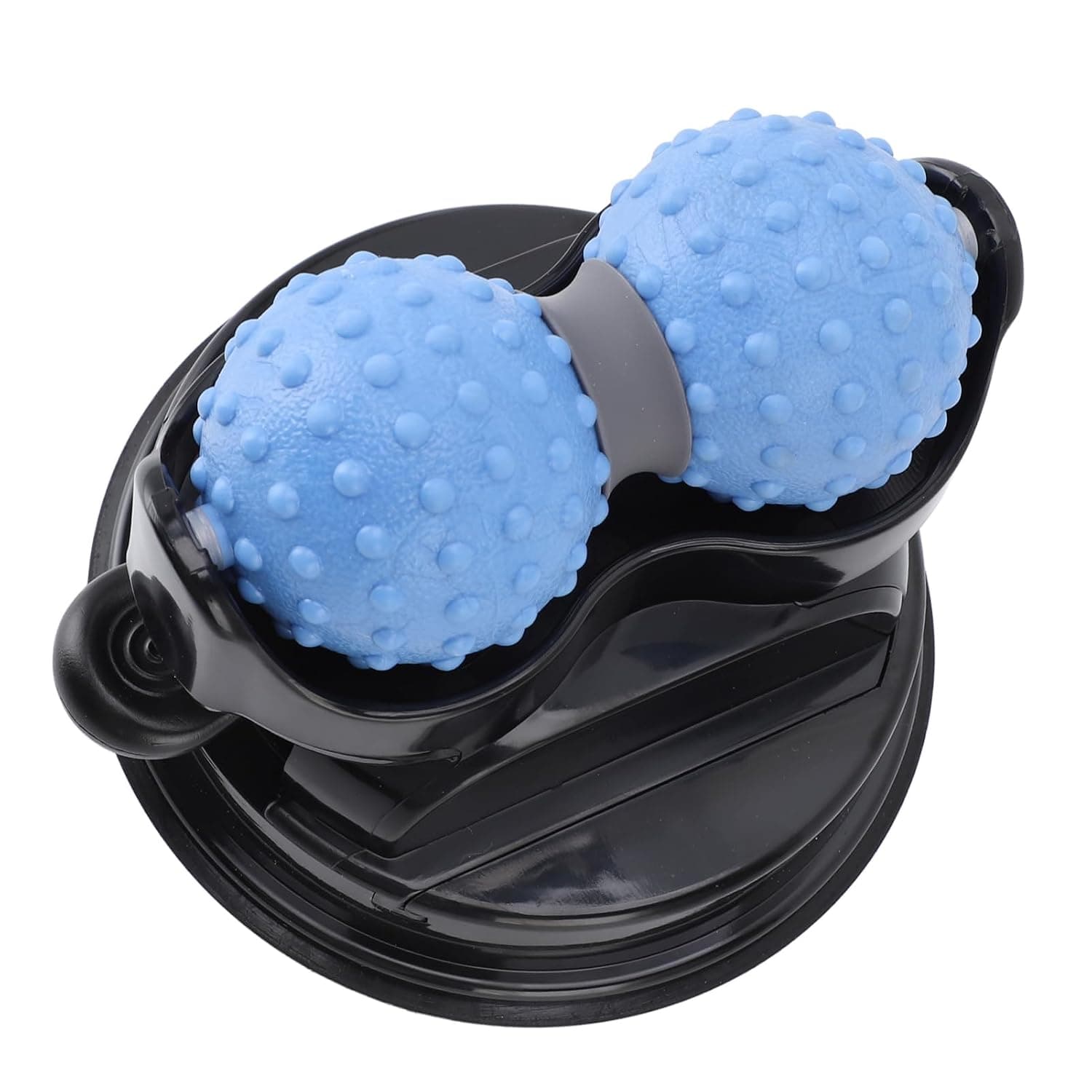 Cryfokt Wall Mounted Massage Ball Dual Roller for Muscle Relaxation on Slick Surfaces, ABS, 1 Unit