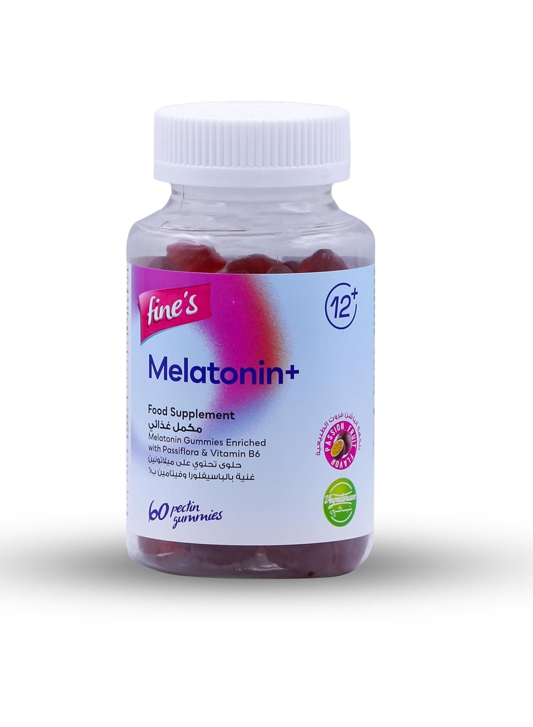 Fine's Melatonin 2 mg Gummies Passion Fruit Flavor 60 Pieces