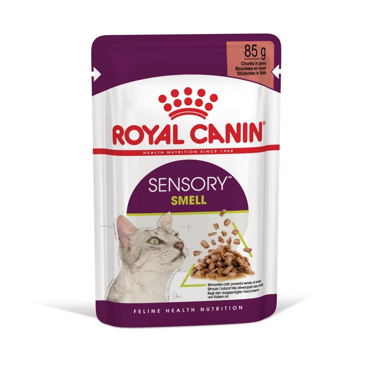 Royal Canin Feline Health Nutrition Sensory Smell Gravy Wet Food Pouches 12x85G