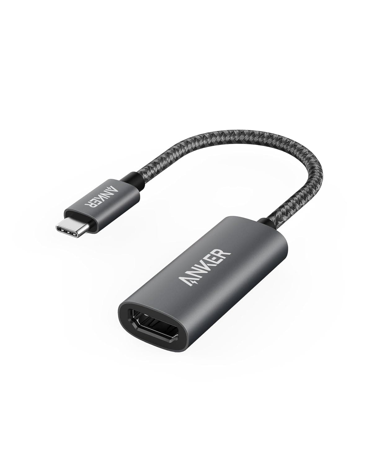 Anker USB C to HDMI Adapter (4K@60Hz), 310 USB-C Adapter (4K HDMI), Aluminum, Portable, for MacBook Pro, Air, iPad Pro, Pixelbook, XPS, Galaxy, and More