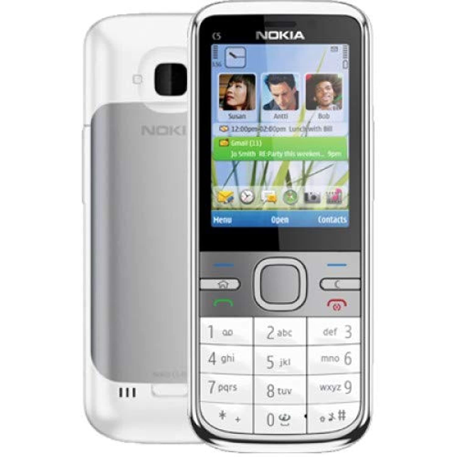 Nokia C Series C5-00 5MP Camera (Unlocked) Smartphone - White