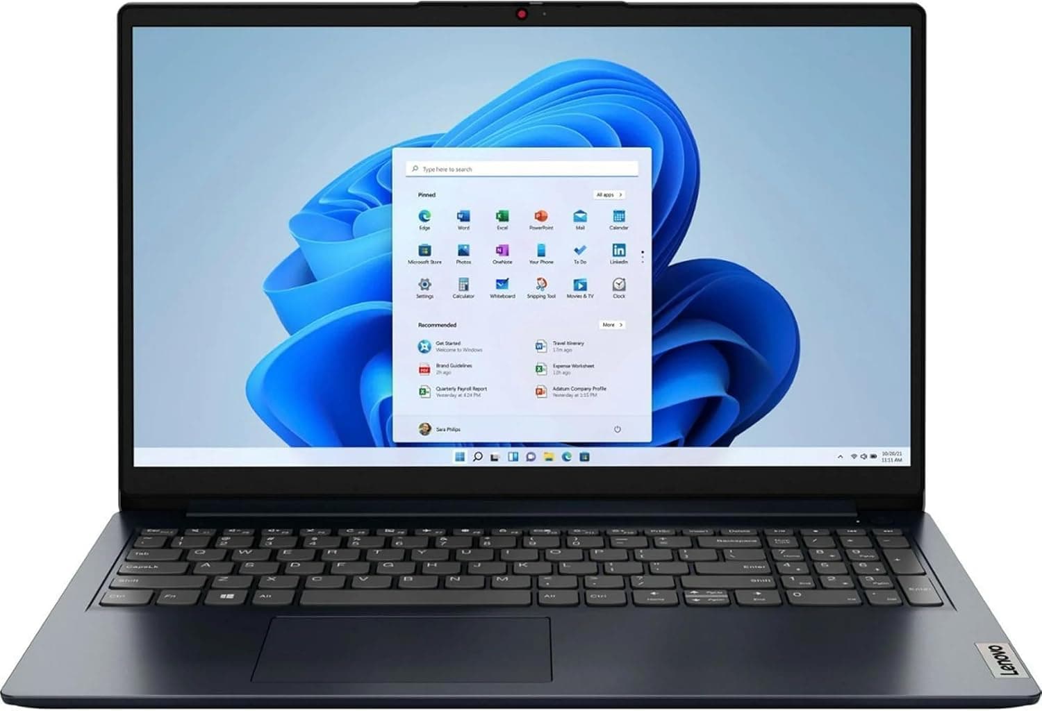 Lenovo Ideapad 1i 15.6" Full HD Touchscreen Laptop, Intel Core i5-1334U, 16GB DDR4, 512GB SSD, Intel Iris Xe Graphics, Windows 11 Home, Abyss Blue, 83B40001US