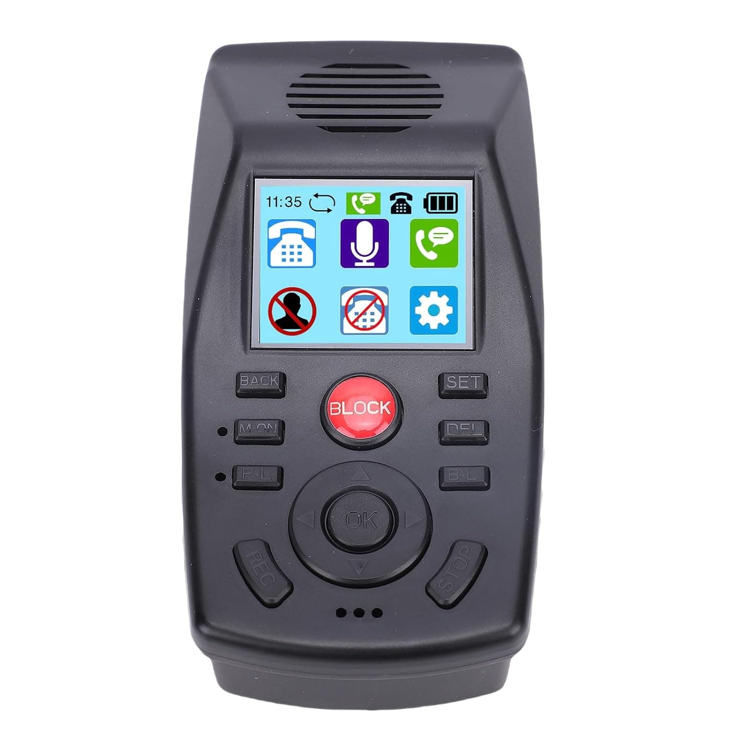 Generic Landline Call Blocker Analog Telephone Recorder for Home Office Call Recording and Message for Effective Management, ABS Material