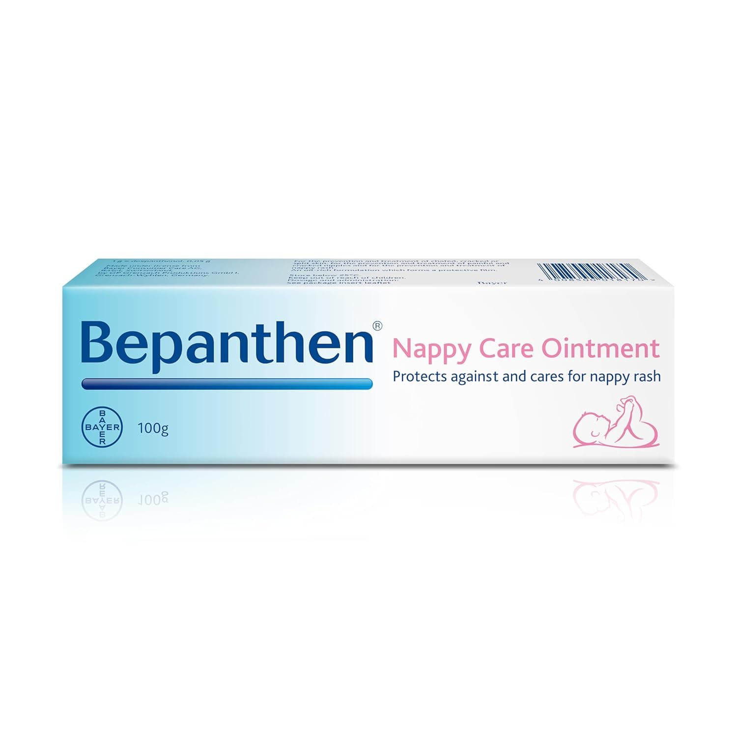 Bepanthen Protective Baby Ointment, Protects Against and Cares for Nappy Rash, 100g