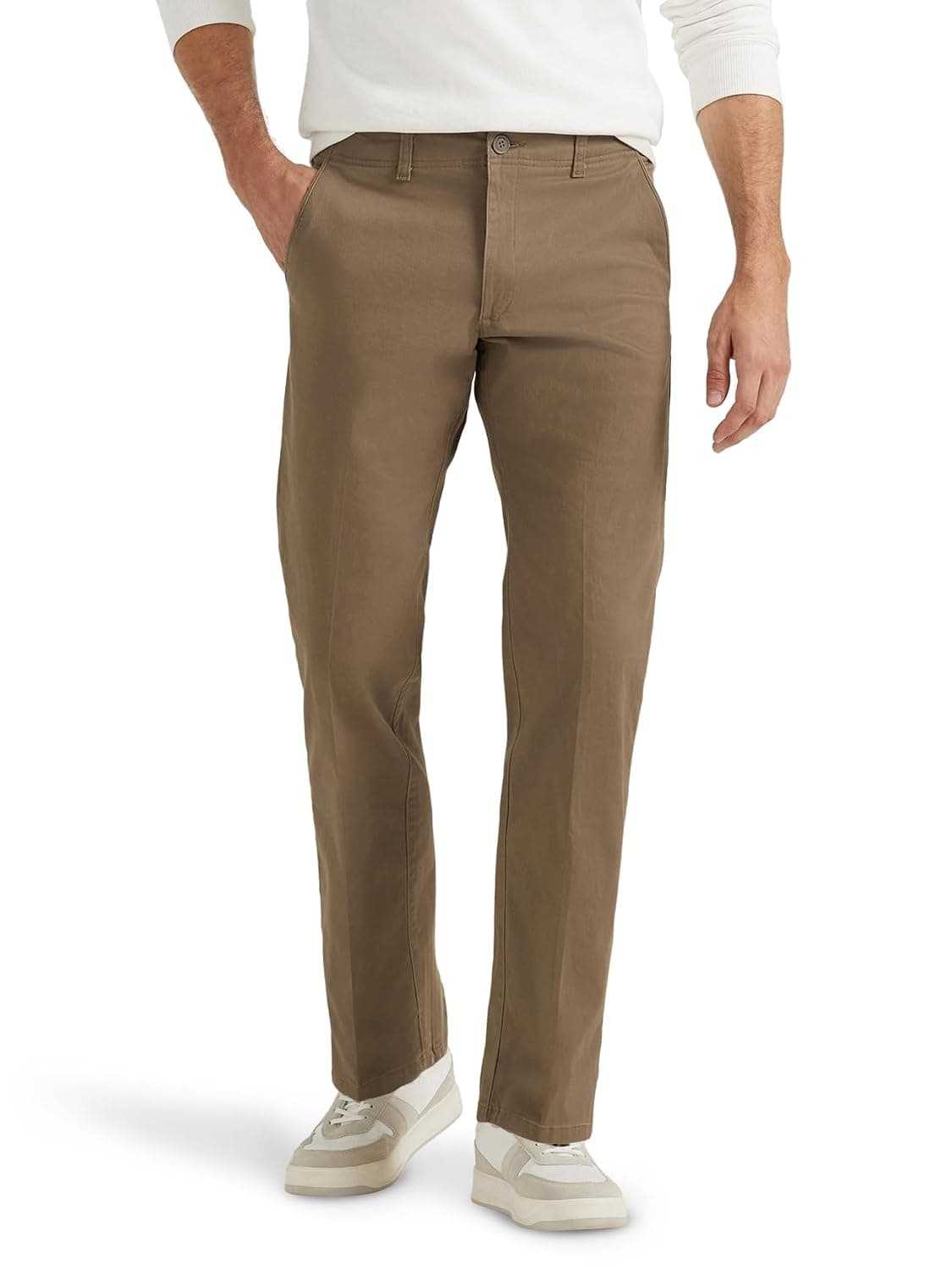 Lee mens Performance Series Extreme Comfort Khaki Pant Straight Fit Pant