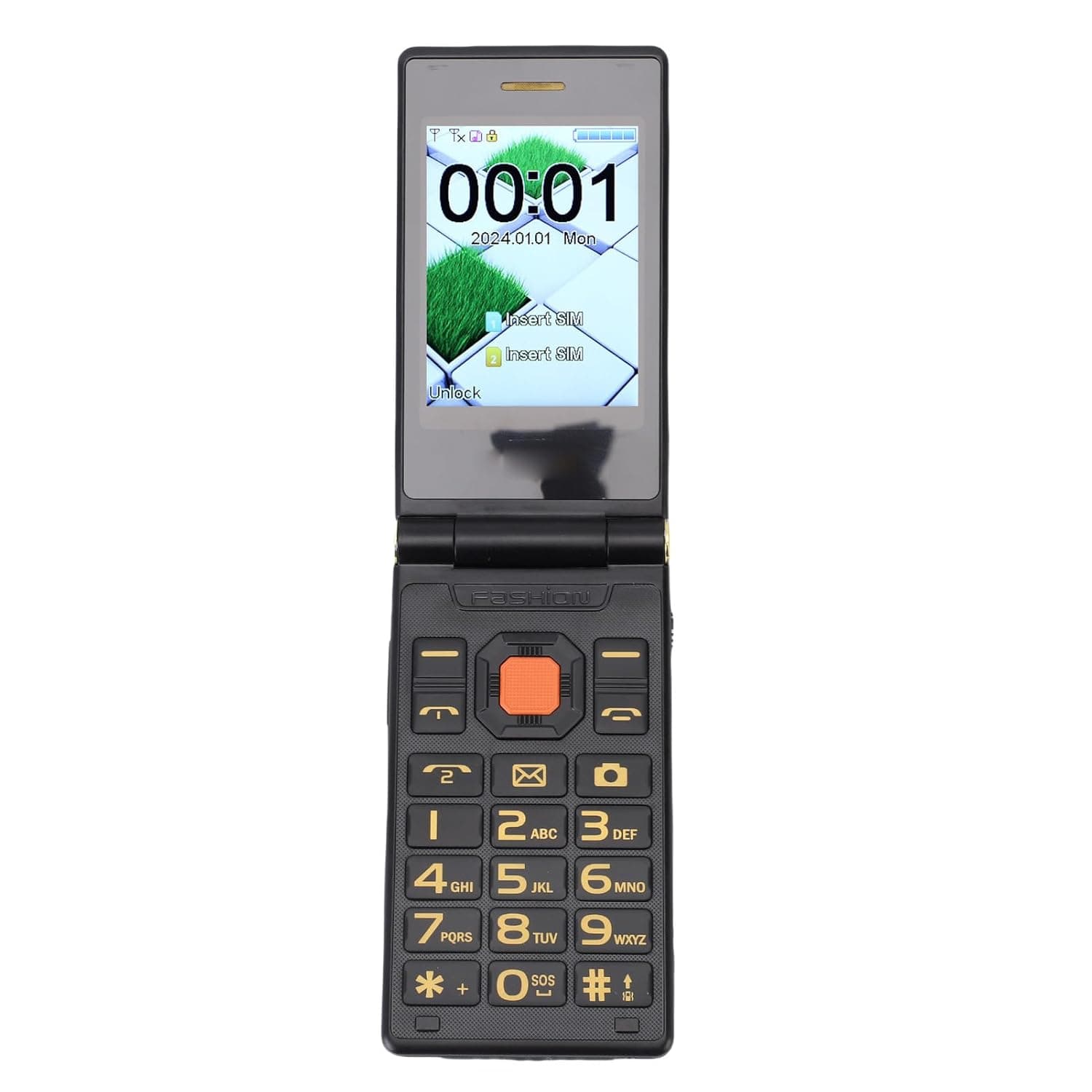 LICAEVEY Flip Cell Phone for Seniors, 1.3MP Dual Screen Flip Phone with Dual SIM, Unlocked Phones with Speed Dial, One Key Flashlight丨Loud Speaker丨4800mAh Battery (Green)