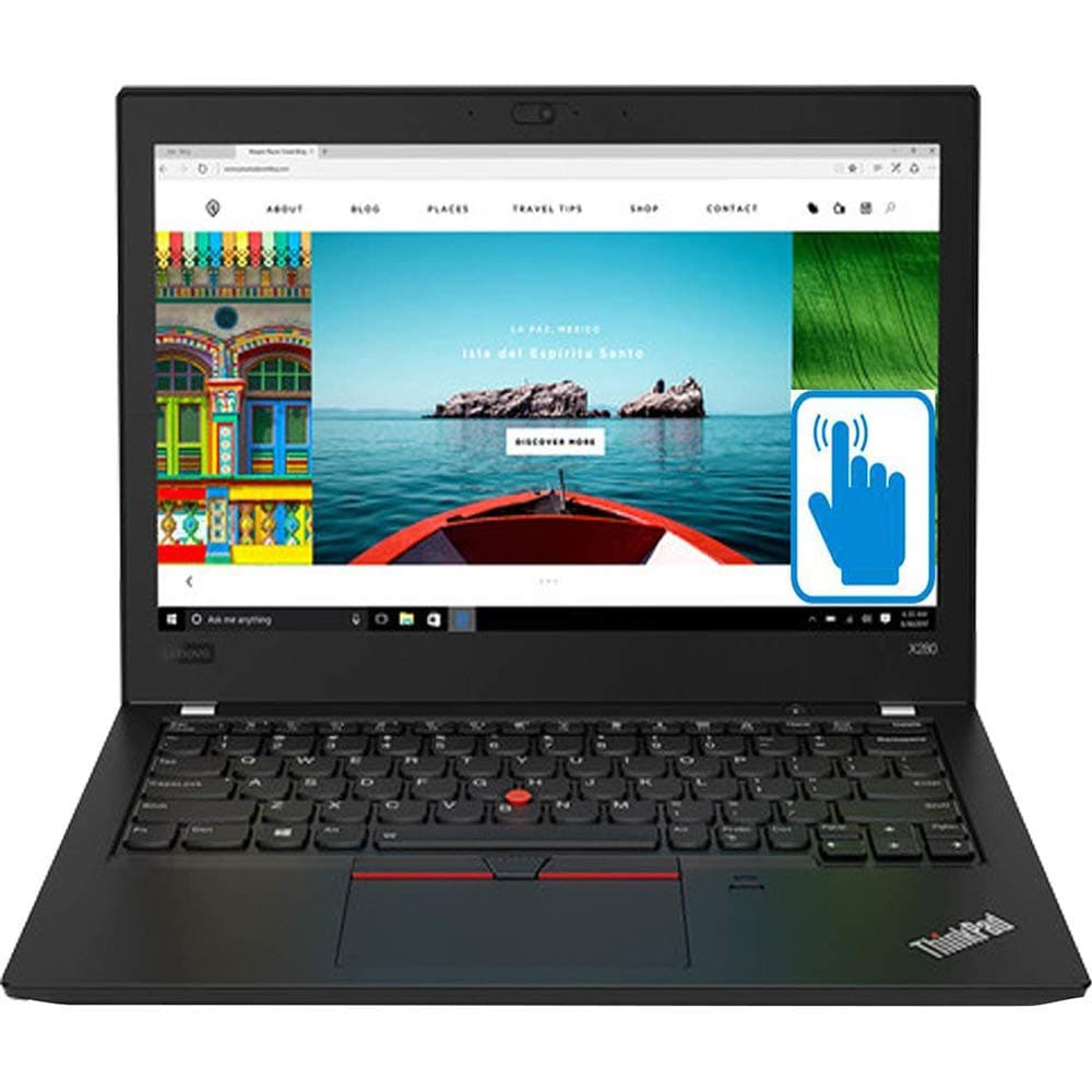 Lenovo ThinkPad X280, Intel Core i7-8550U 8th Gen, 12.5 Inch, 8 GB RAM, 256 GB SSD, Intel UHD Graphics 620, Win 11 Pro, Black (Renewed)