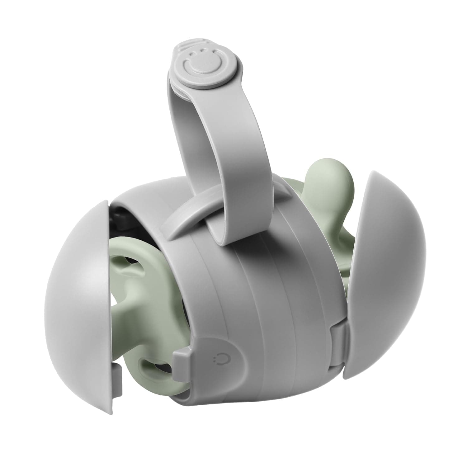 Ubbi On the Go Dual Pacifier Holder, Keeps Baby’s Binkies Clean and Accessible, Includes Silicone Strap, Gray | Keeps Pacifiers Clean and Separated, Travel Diaper Bag Accessory for Newborns