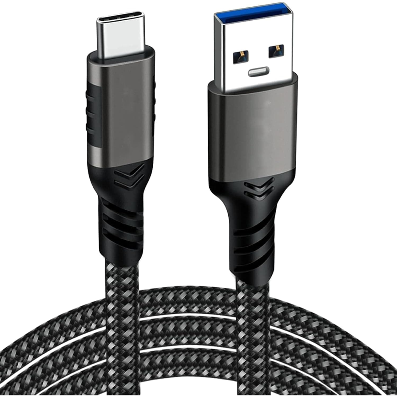 Type C Cable 3M,USB A to USB C Nylon Braided Cable,USB 3.1/3.2 10Gbps Data Transfer and 60W 3A Fast Charging,for Samsung Galaxy S24,M13,Pixel 8,Redmi Note,iPad,MacBook Pro,Nintendo Switch,Huawei