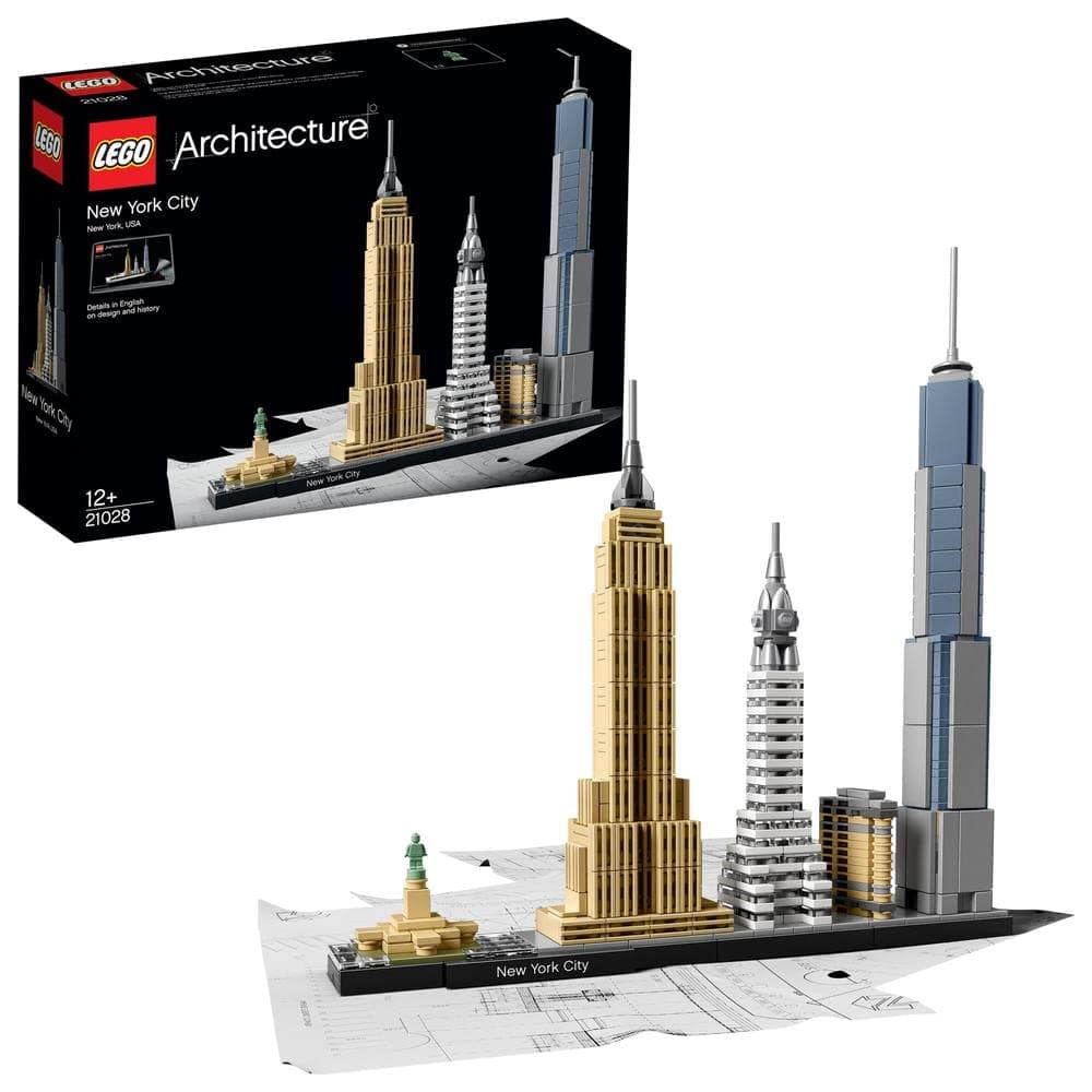 LEGO 21028 Architecture New York City Skyline, Collectible Model Kit for Adults to Build, Creative Activity, Home Decor Gift Idea for Men, Women, Husband, Wife, Him or her