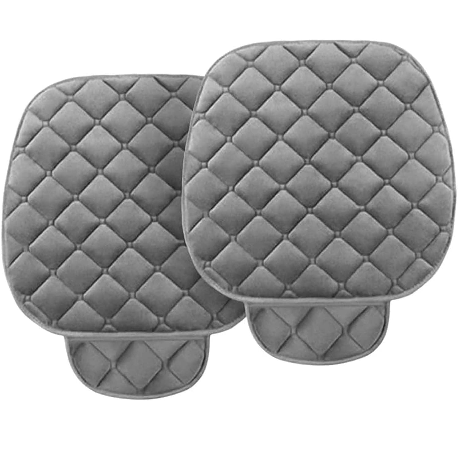 ALMEKAQUZ 2PCS Car Seat Cover, Front Seat Cushions Warm Seat Protector Pad Winter Accessories, Universal Seat Cushion for Most Vehicles, SUVs and More