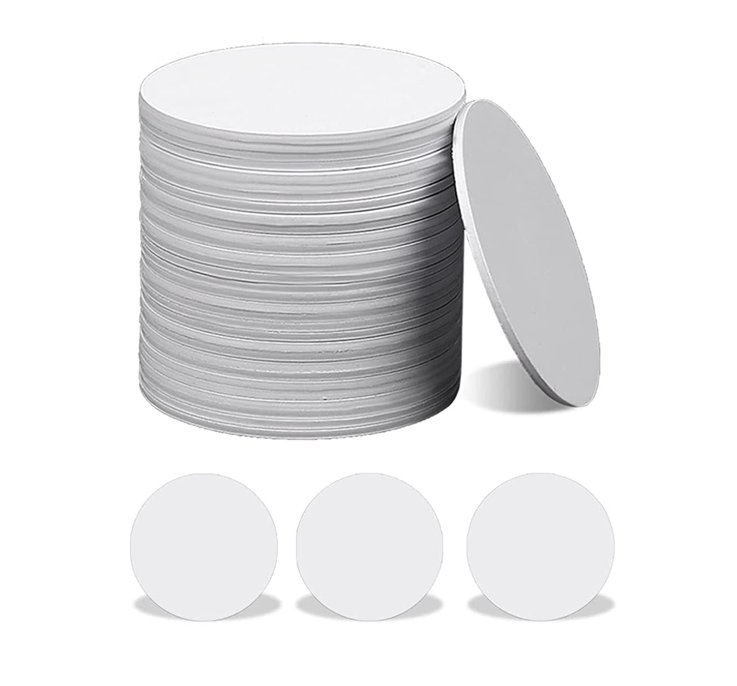 20 Pcs Blank NFC Coin Tag, 25 mm Round Programmable NTAG215 Chip, 504 Bytes Memory, Compatible with All NFC-Enabled Phones and Devices