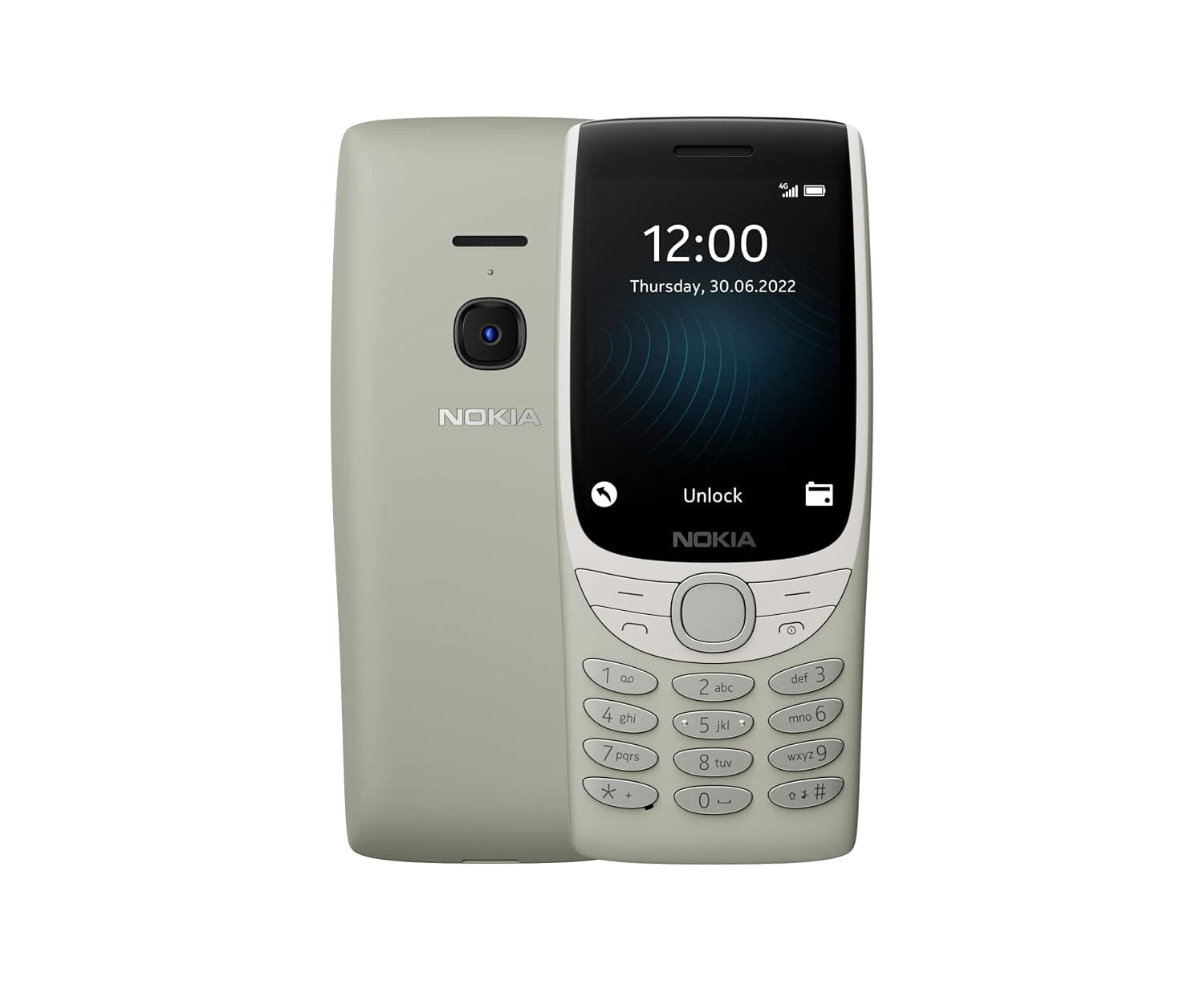Nokia 8210 4G Dual-SIM 128MB ROM + 48MB RAM (GSM Only | No CDMA) Factory Unlocked 4G/LTE Smartphone (Sand) - International Version