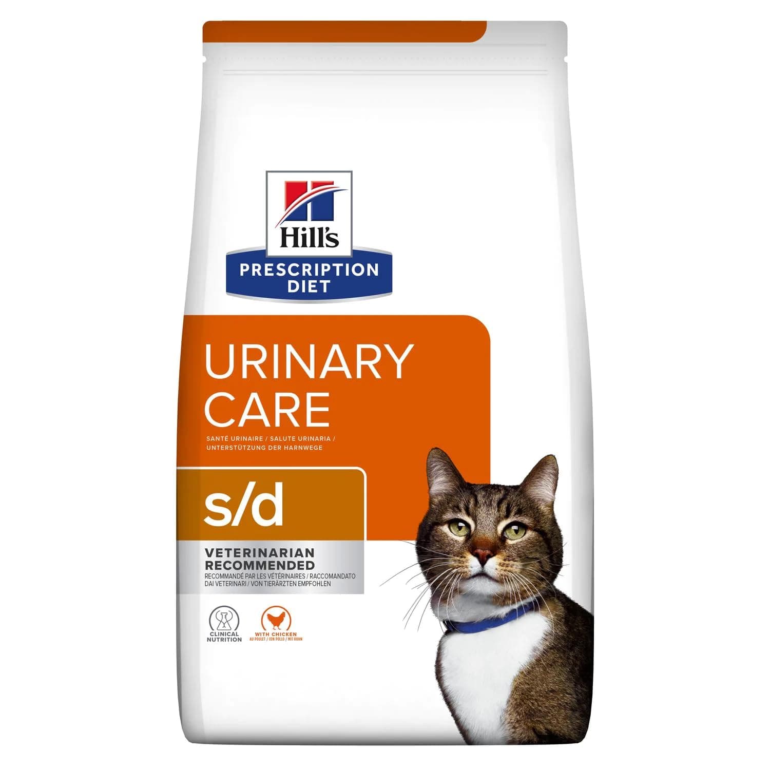 Hill's Prescription Diet Veterinary Urinary Care Cat Dry Food S/D with Chicken 1.5 kg