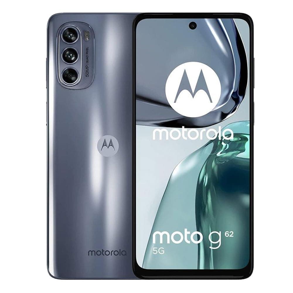 Motorola Moto G62 Dual-SIM 128GB ROM + 8GB RAM (GSM Only | No CDMA) Factory Unlocked 5G Smartphone (Midnight Gray) - International Version