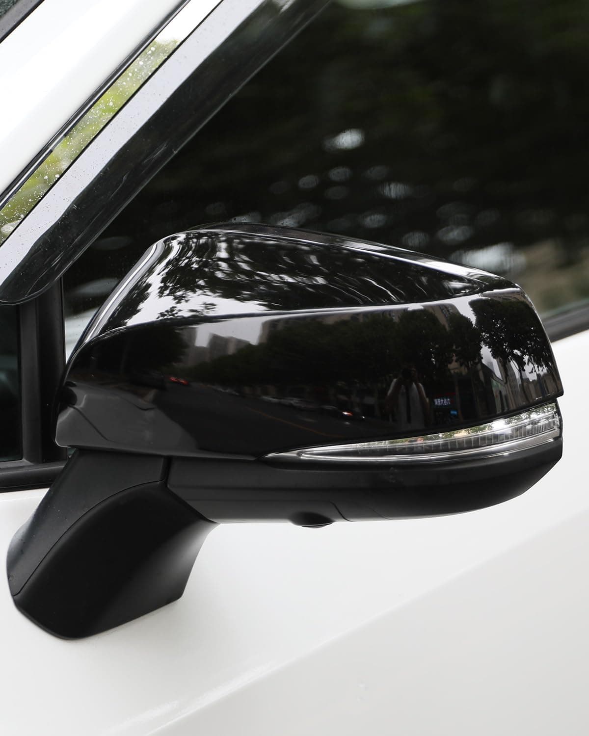 for RAV4 2019 2020 2021 2022 2023 2024 2025 Exterior Side Rearview Mirror Cover, Sporty Black Exterior Rearview Mirror Molding Covers for Toyota RAV 4, NOT for LE, Hybrid LE- Piano Black