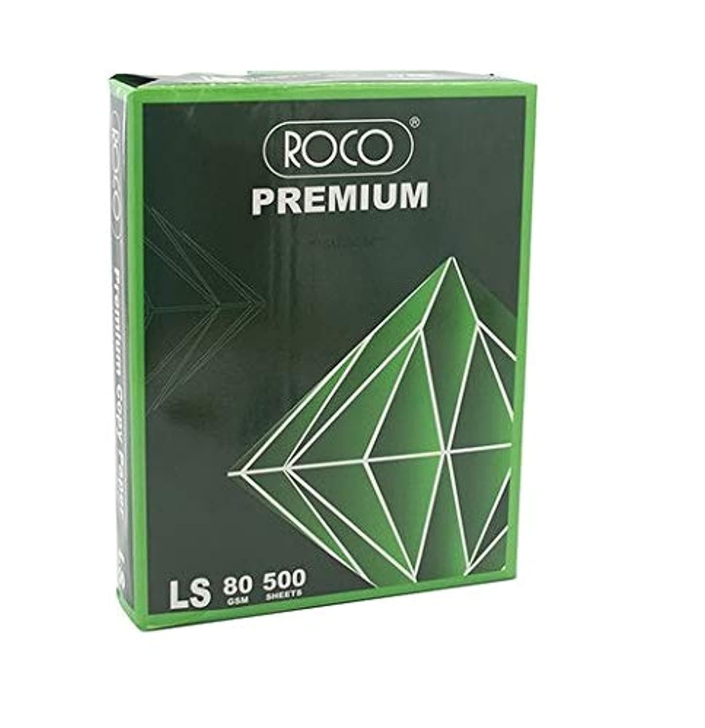 Roco Premium Plain Letter Copy Paper, 500 Sheets, White