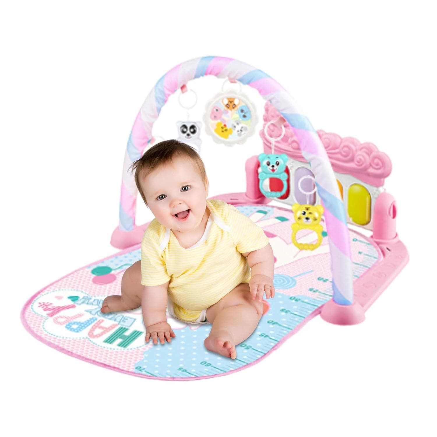 Baby Gyms & Playmats, Musical Activity Play Mat, Baby Gym Play Mat With Toys For Sensory And Motor Skill Development, Deluxe Playmats For Newborn In-fants Todd-lers, For 0-36 Months