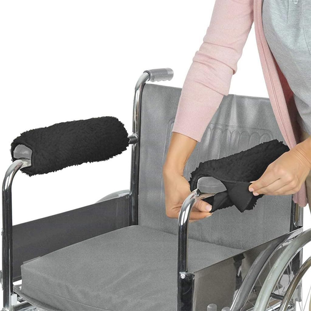 HANNEA 2Pcs Chair Armrest Pads, Soft Arm Rest for Chair Armrest Cover Padding Universal Comfort Support Cushion Accessories for Office Chair, Wheelchair, Toilet Handle