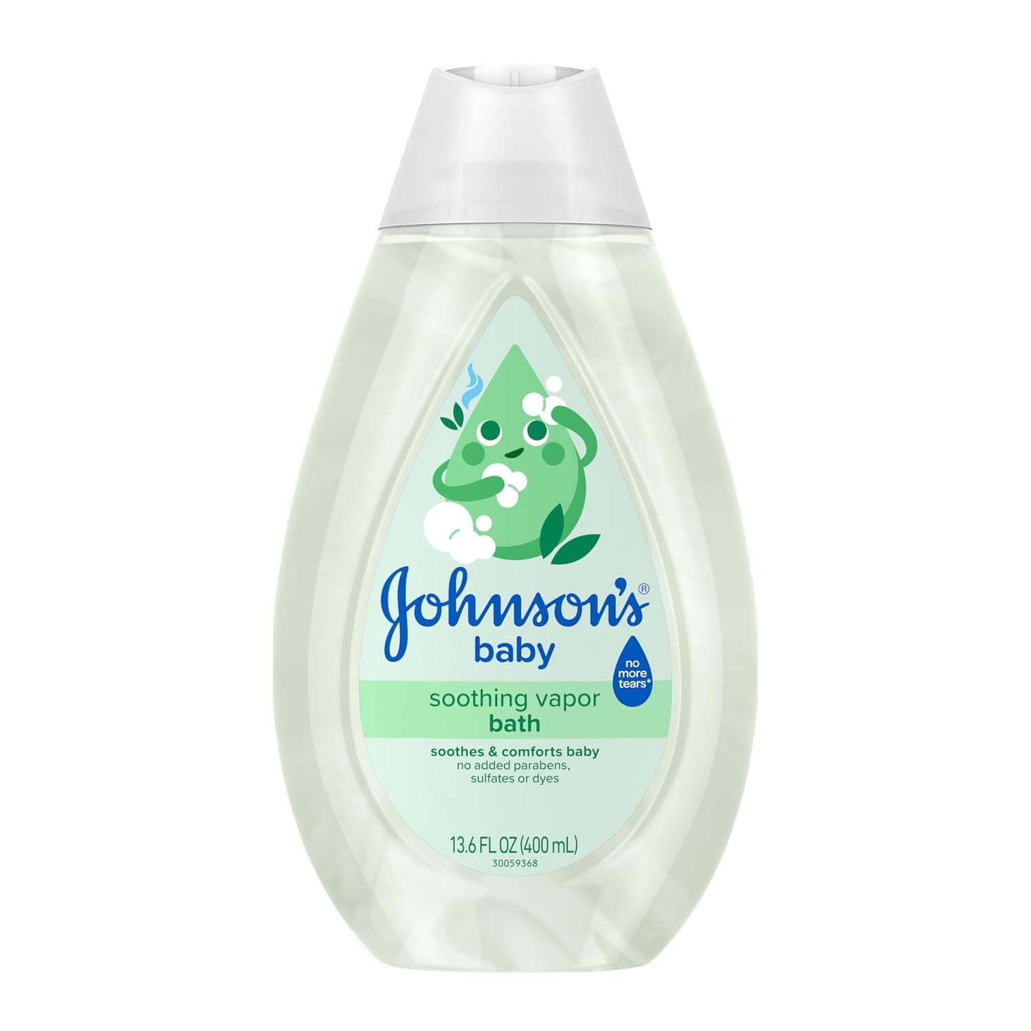 Johnson's Baby Vapor Bath with Soothing Aromas to Relax Babies, Gentle Tear-Free Baby Bath Soothes & Comforts Baby, Hypoallergenic Liquid, Paraben-, Dye- & Sulfate-Free, 13.6 fl. oz