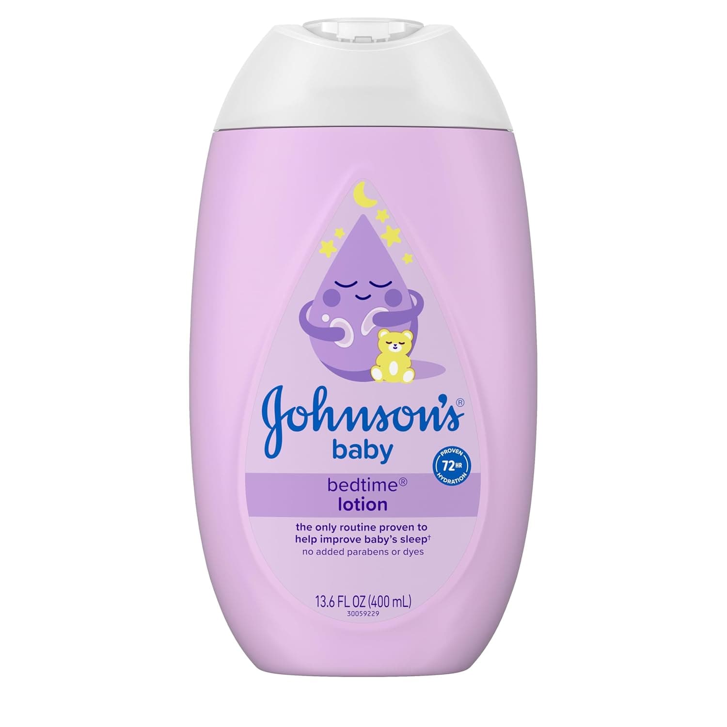 Johnson's Baby Bedtime Lotion with Natural Calm Essences Hypoallergenic & Paraben Free, 13.6 Fluid Ounce