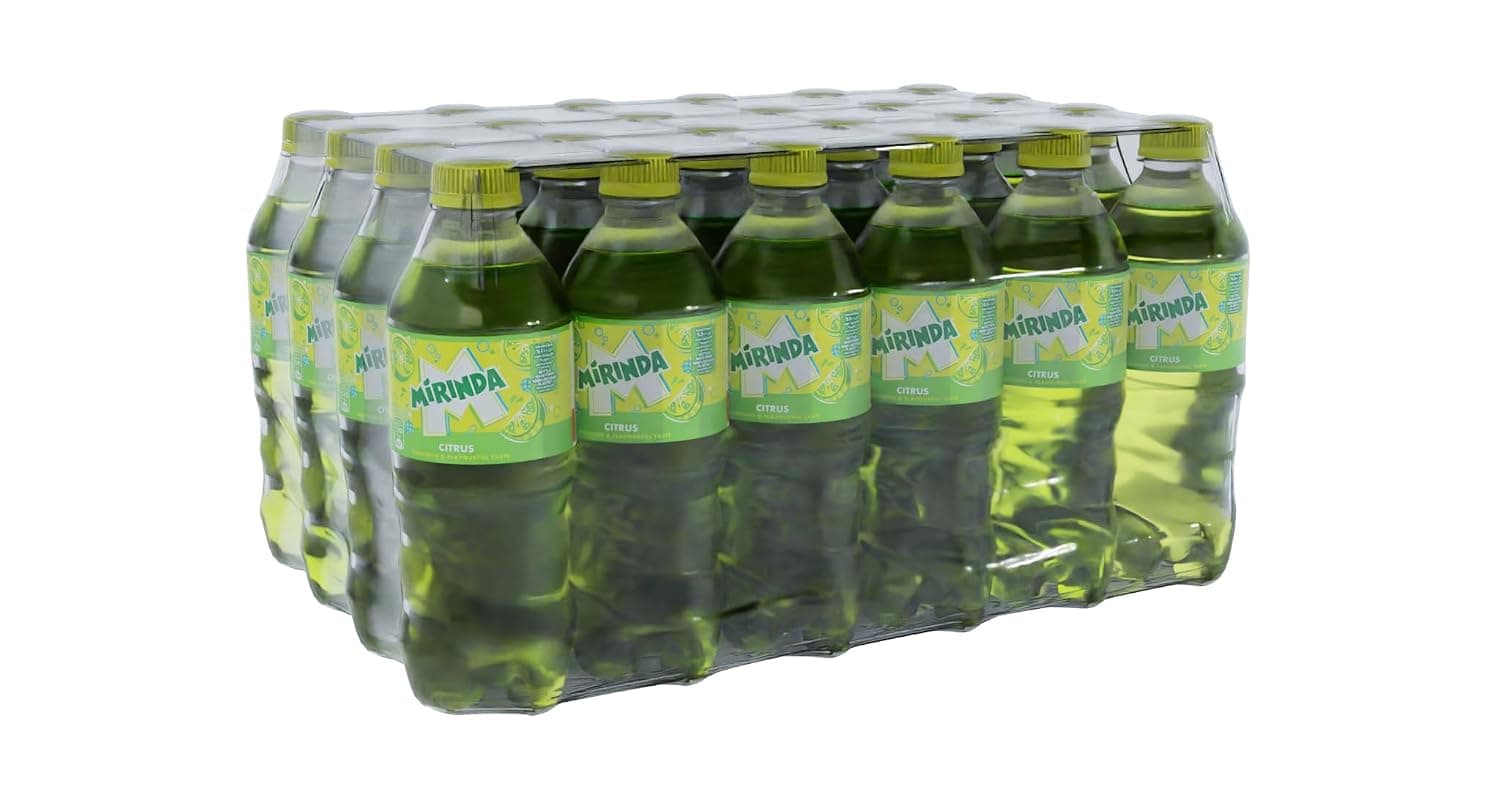 Mirinda Citrus Flavor Soft Drink, plastic bottle, 24 x 395 ml