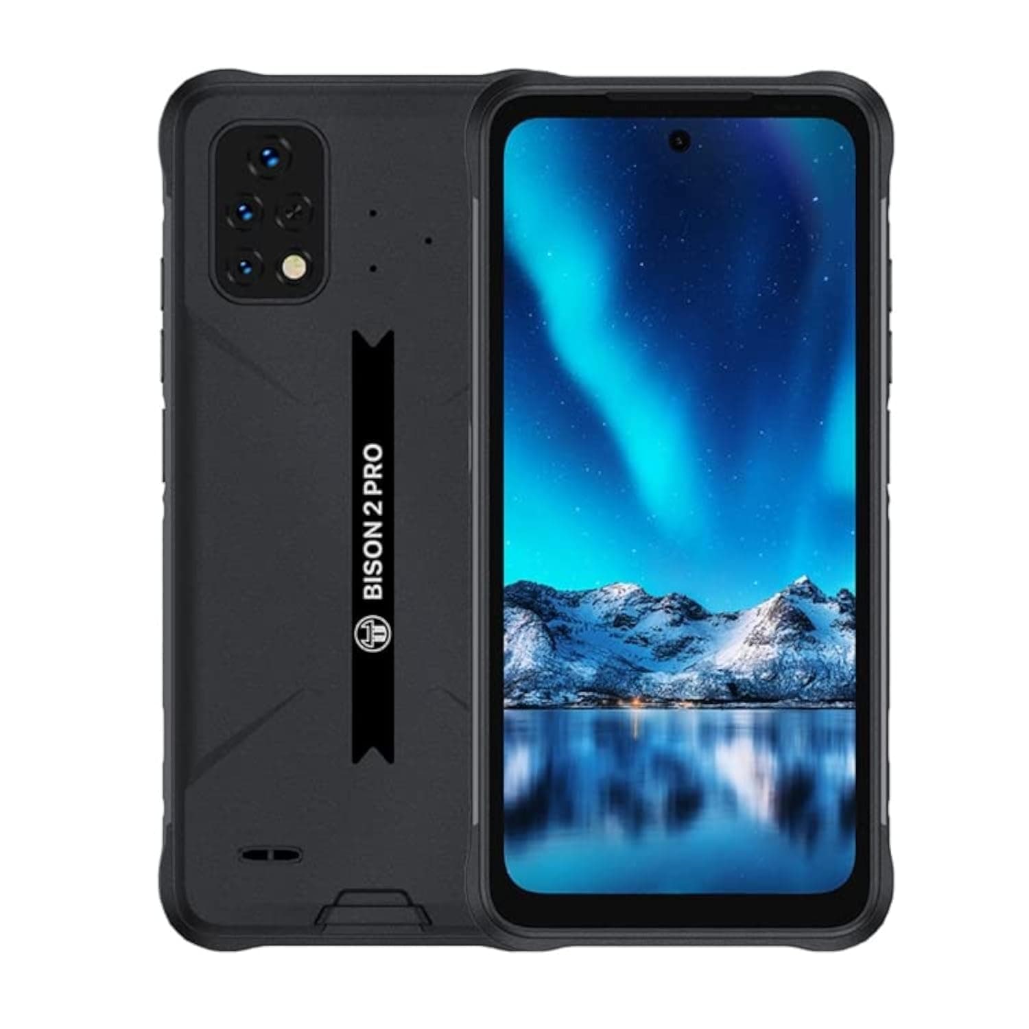UMIDIGI BISON 2 Pro Rugged Phone, 48MP Camera, 8GB+256GB, Waterproof Dustproof Shockproof, AI Triple Back Cameras, 6150mAh Battery, 6.5 inches Android 12 NFC, 4G, (Black)