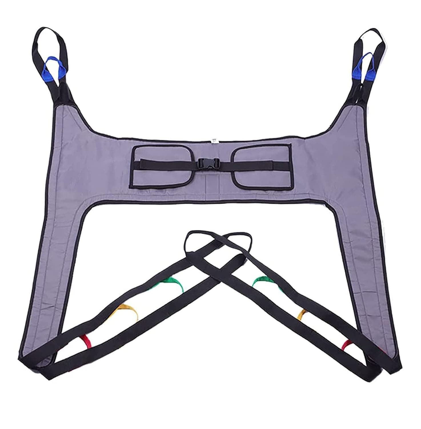 Universal Hoist Sling, Patient Aid Toileting Sling Lifter Lift Equipment, Medical Transfer Belt with Four Point Support Full Body Sling (Color : A)