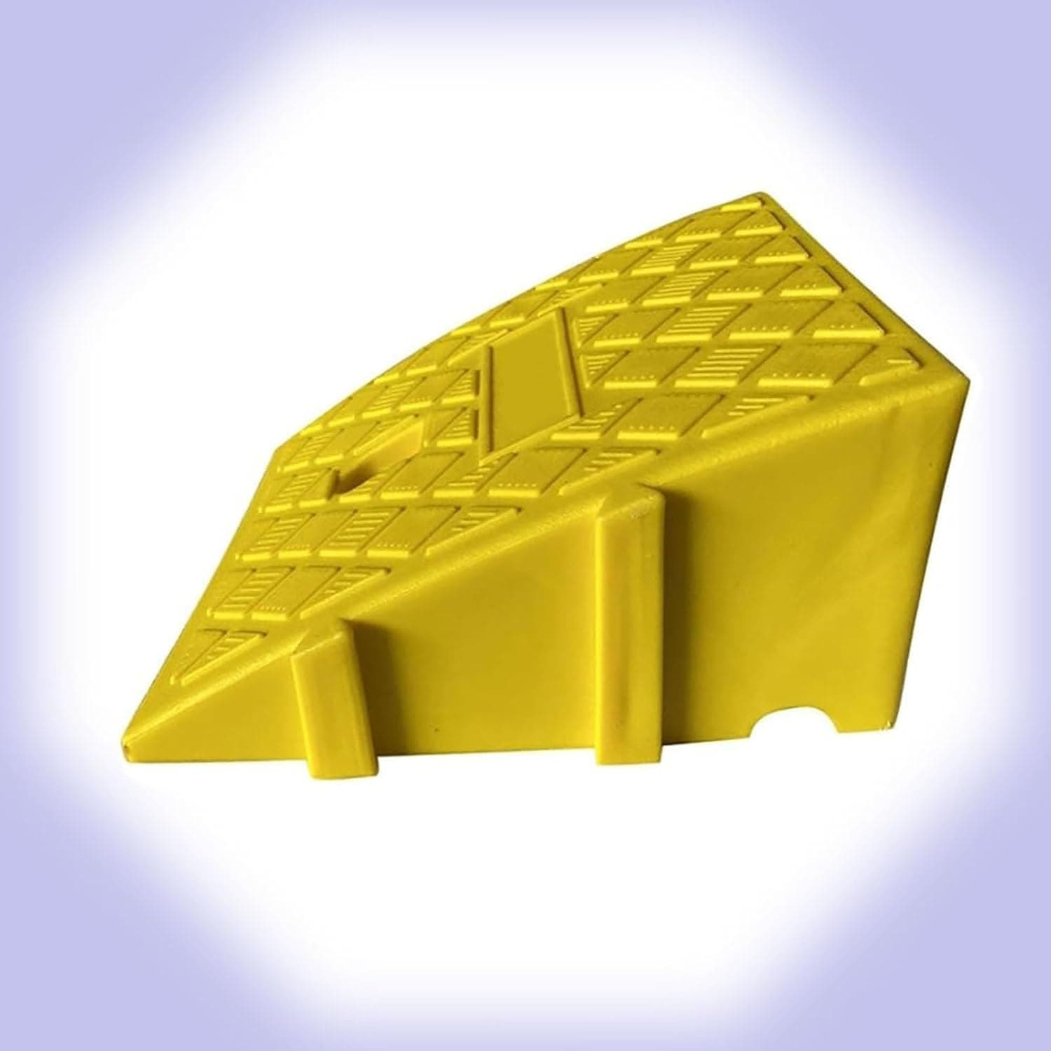 Driveway Kerb Ramp, Plastic Curb Ramp, Wheelchair Ramp, Portable Lightweight Threshold Ramps for Cars, Scooter, Pets, Steps(Yellow,25 * 45 * 19cm)