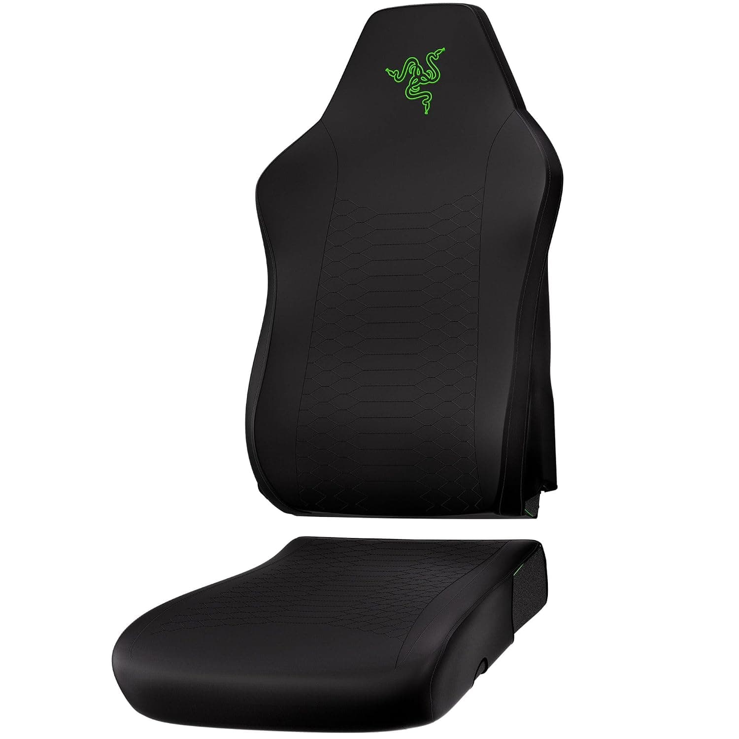Razer Gaming Chair Sleeves - Designed for the Razer Iskur V2 X - Robust and Fully Washable - Protection from Dirt & Stain (2-Piece Covers for Backrest & Seat Cover) Black