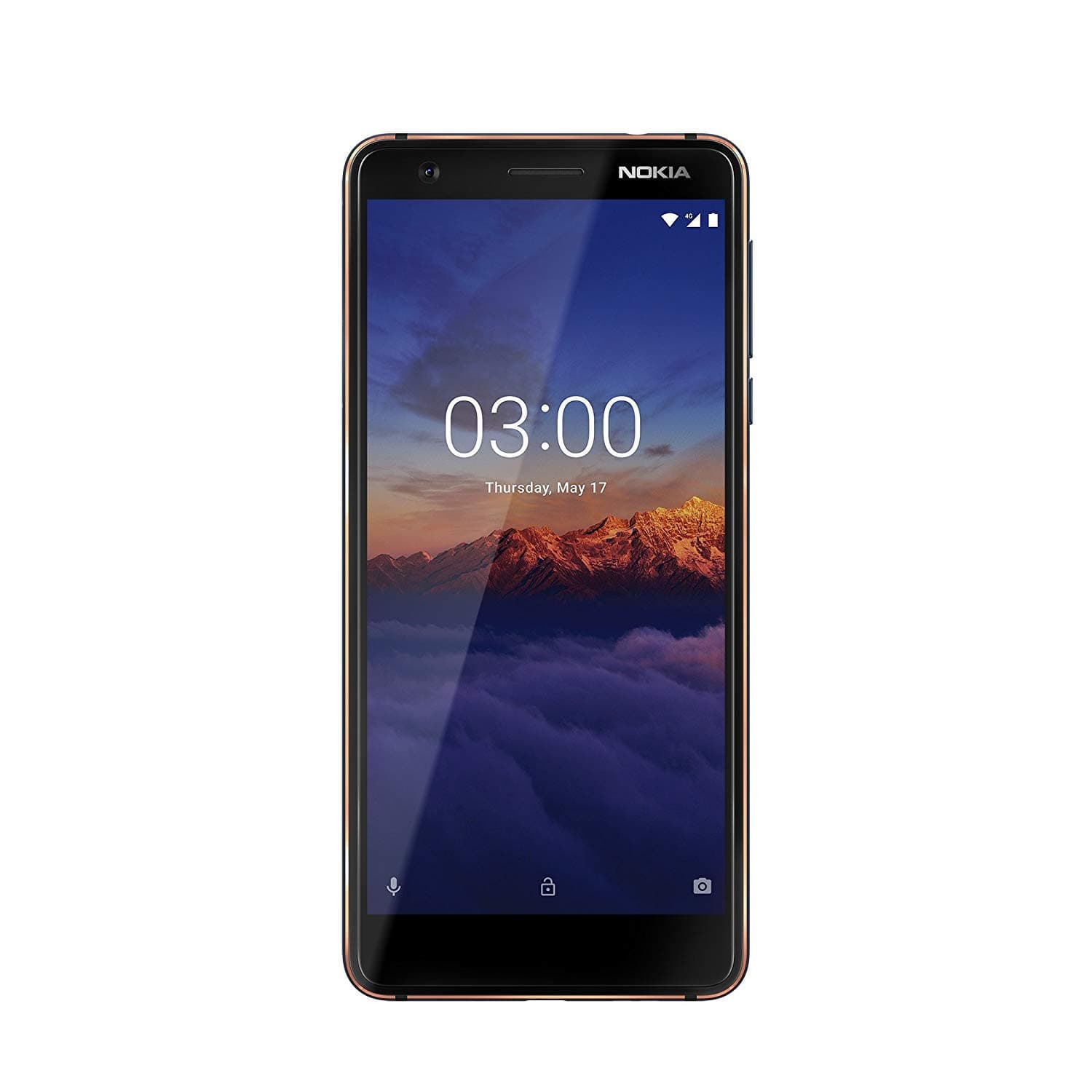 Nokia 3.1 Single-SIM 16GB ROM + 2GB RAM (Only GSM | No CDMA) Factory Unlocked 4G/LTE Smartphone (Blue/Copper) - International Version