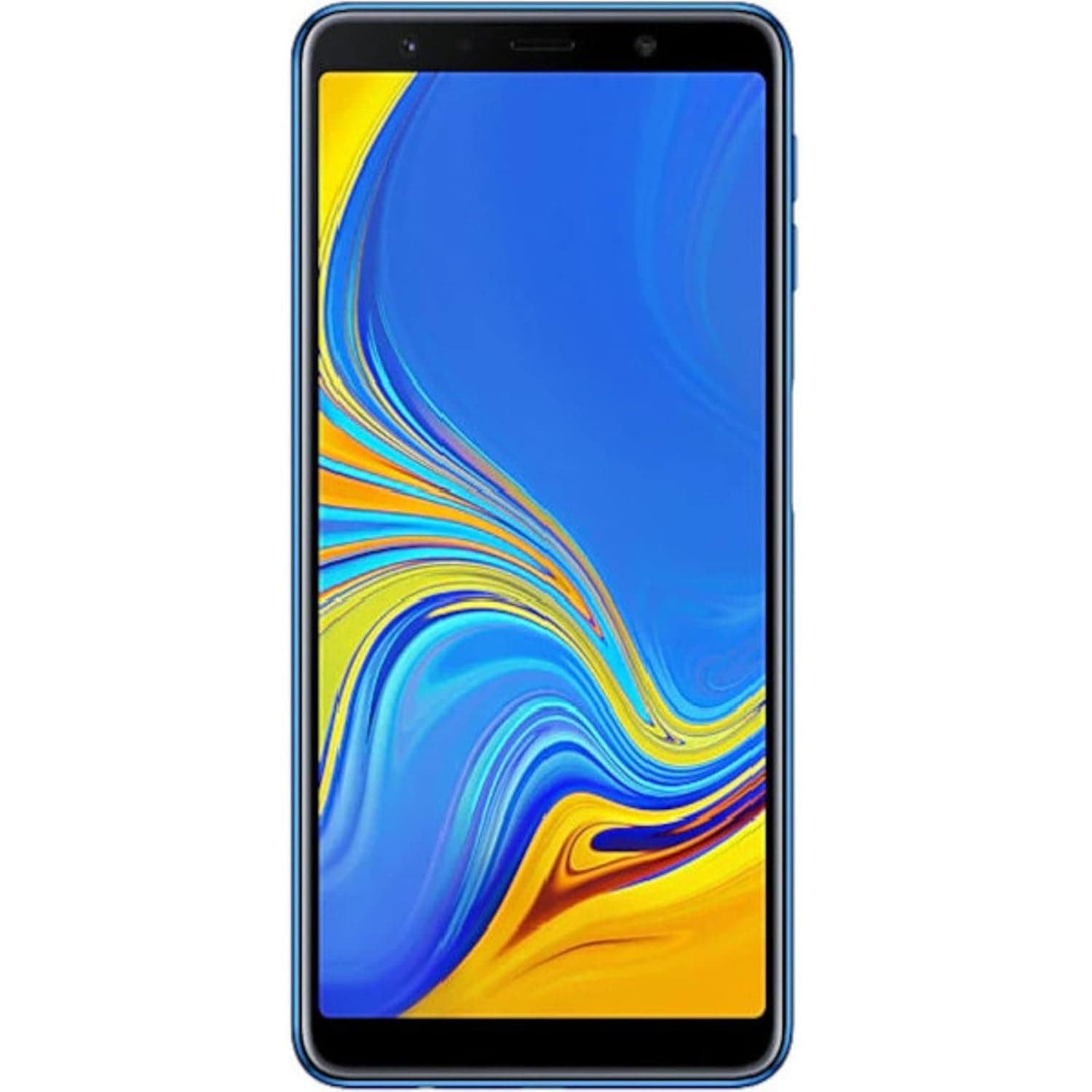 Samsung Galaxy A7 (2018) A750G 64GB Unlocked GSM Dual-SIM Phone Camera w/Triple 24MP + 8MP + 5MP - Blue