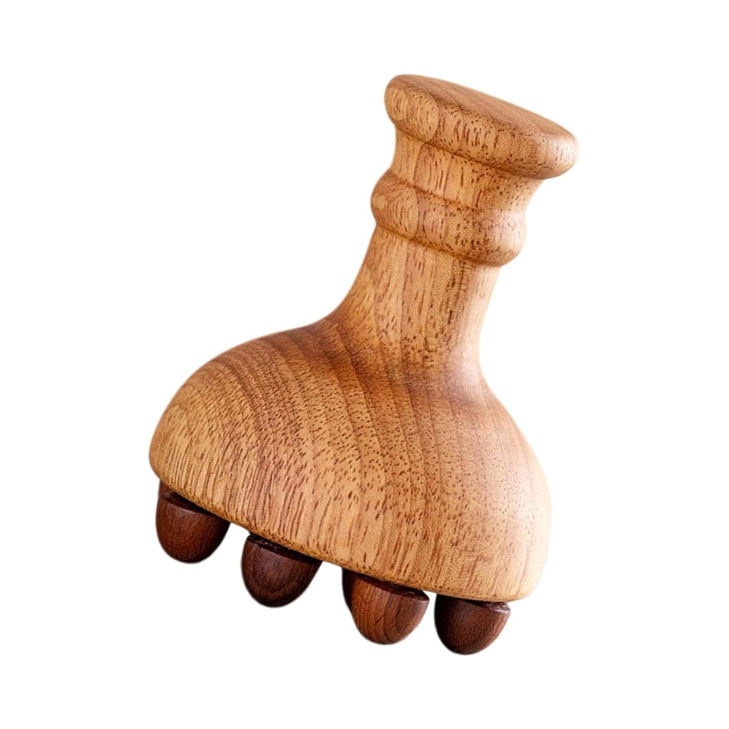 Wooden Massage Tools Smooth Contouring Natural Mushroom Massager | Belly Sculpting Tools for Back Belly Face Neck Muscle Home Spa Travle Shower Yoga Salon Relaxation