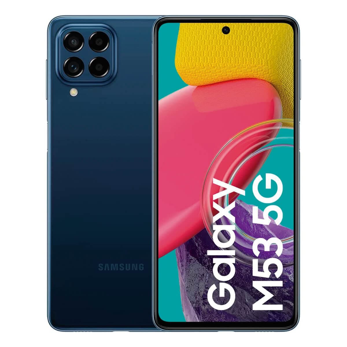 Samsung Galaxy M53 Dual-SIM 128GB ROM + 6GB RAM (GSM only | No CDMA) Factory Unlocked 5G Smartphone (Dark Blue) - International Version