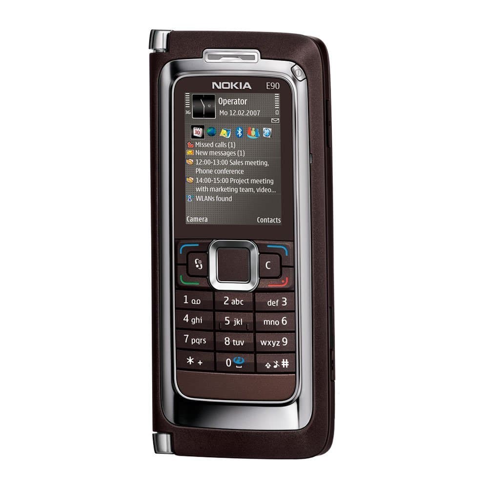 Nokia E90 Communicator Unlocked Phone with 3.2 MP Camera,3G, Wi-Fi, GPS, Media Player and Micro-SD Slot U. S. Version (Brown)