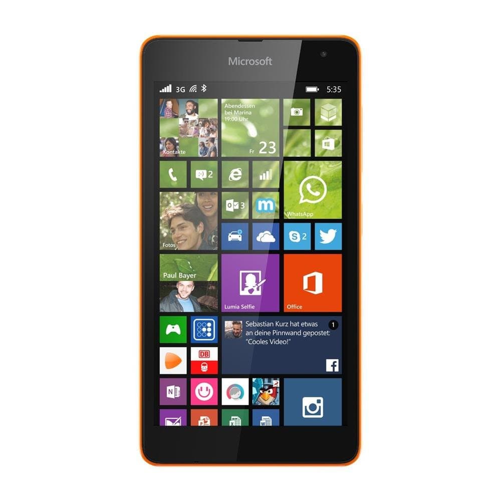 Microsoft Lumia 535 Single-SIM 8GB ROM + 1GB RAM (GSM Only | No CDMA) Factory Unlocked 3G Smartphone (Orange) - International Version