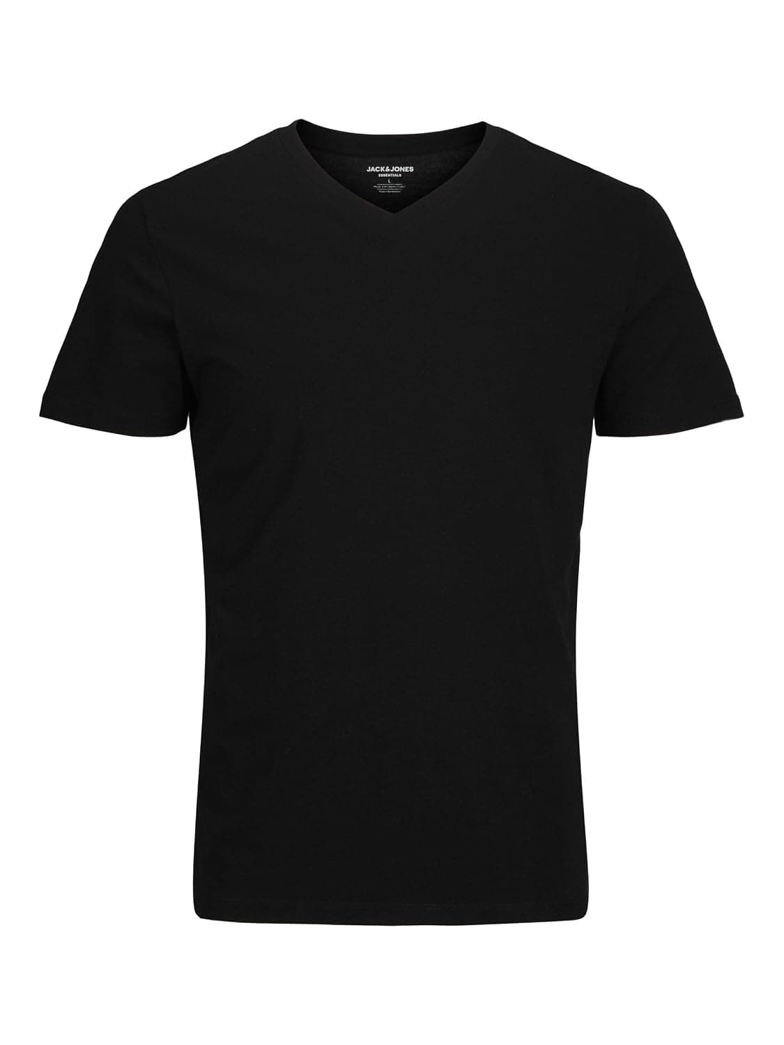 JACK & JONES mens JJEORGANIC BASIC TEE SS V-NECK NOOS Slim Fit (pack of 1)