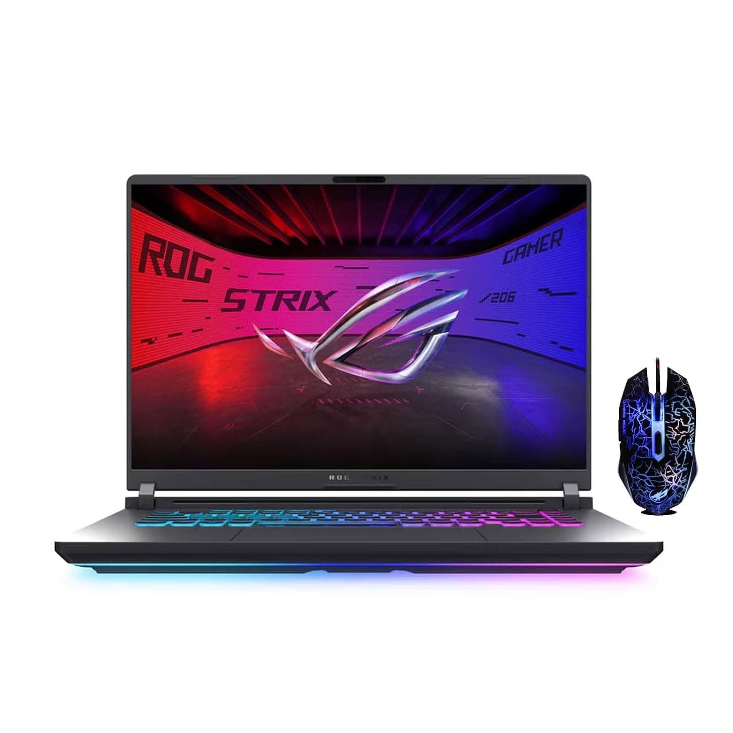 ASUS ROG Strix G16 (2025) Gaming Laptop, 16" FHD+ 16:10 165Hz/3ms Display, NVIDIA GeForce RTX 5060 Laptop, Intel Core i7-14650HX, 16GB DDR5 | 2TB M.2 PCIe SSD | WiFi 7, Win11 Pro w/Designed Mouse