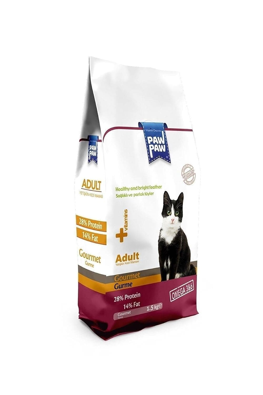 Paw Paw Gourmet Adult Dry Cat Food 1.5 Kg