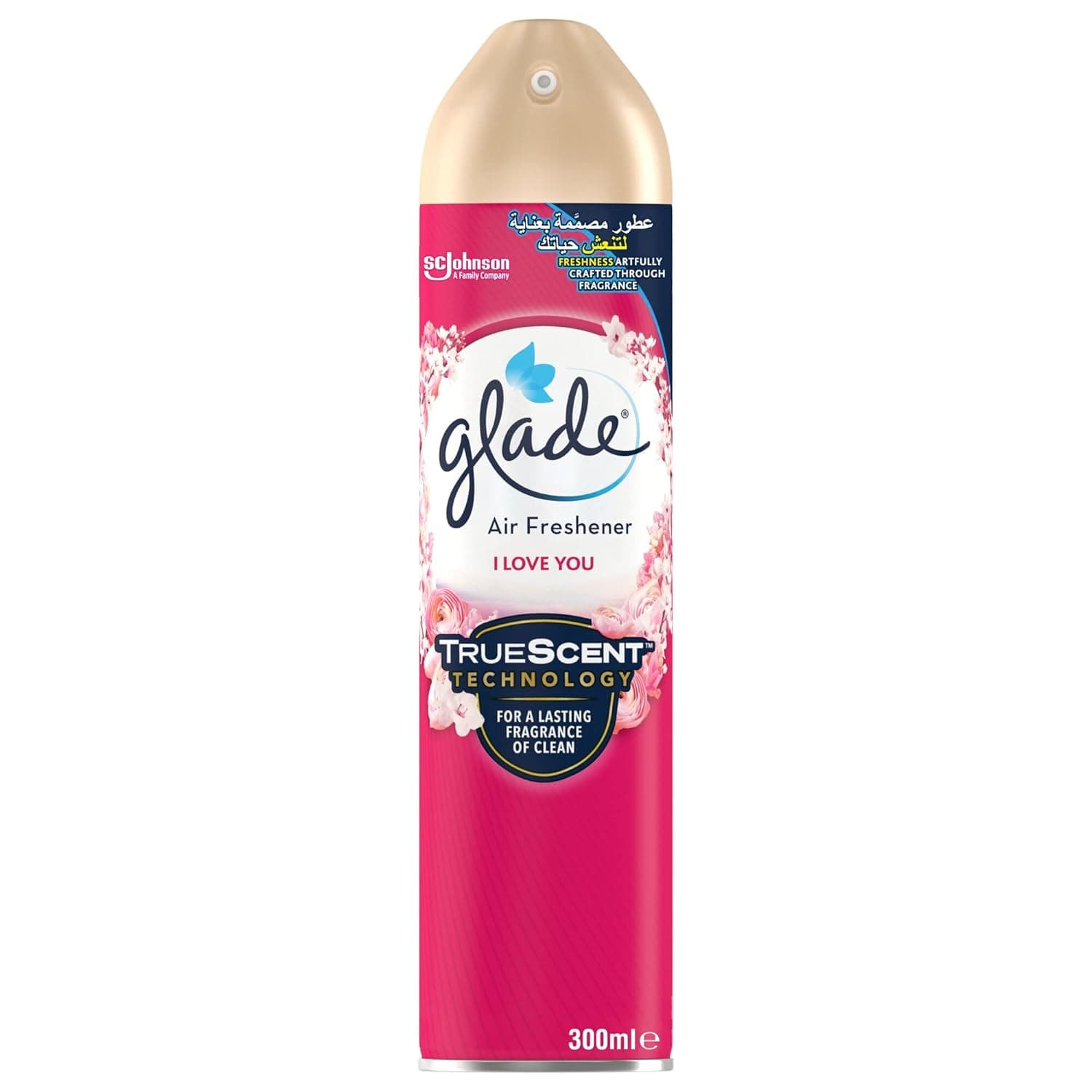Glade Air Freshener Spray,"I love you" Scent, 300 ml