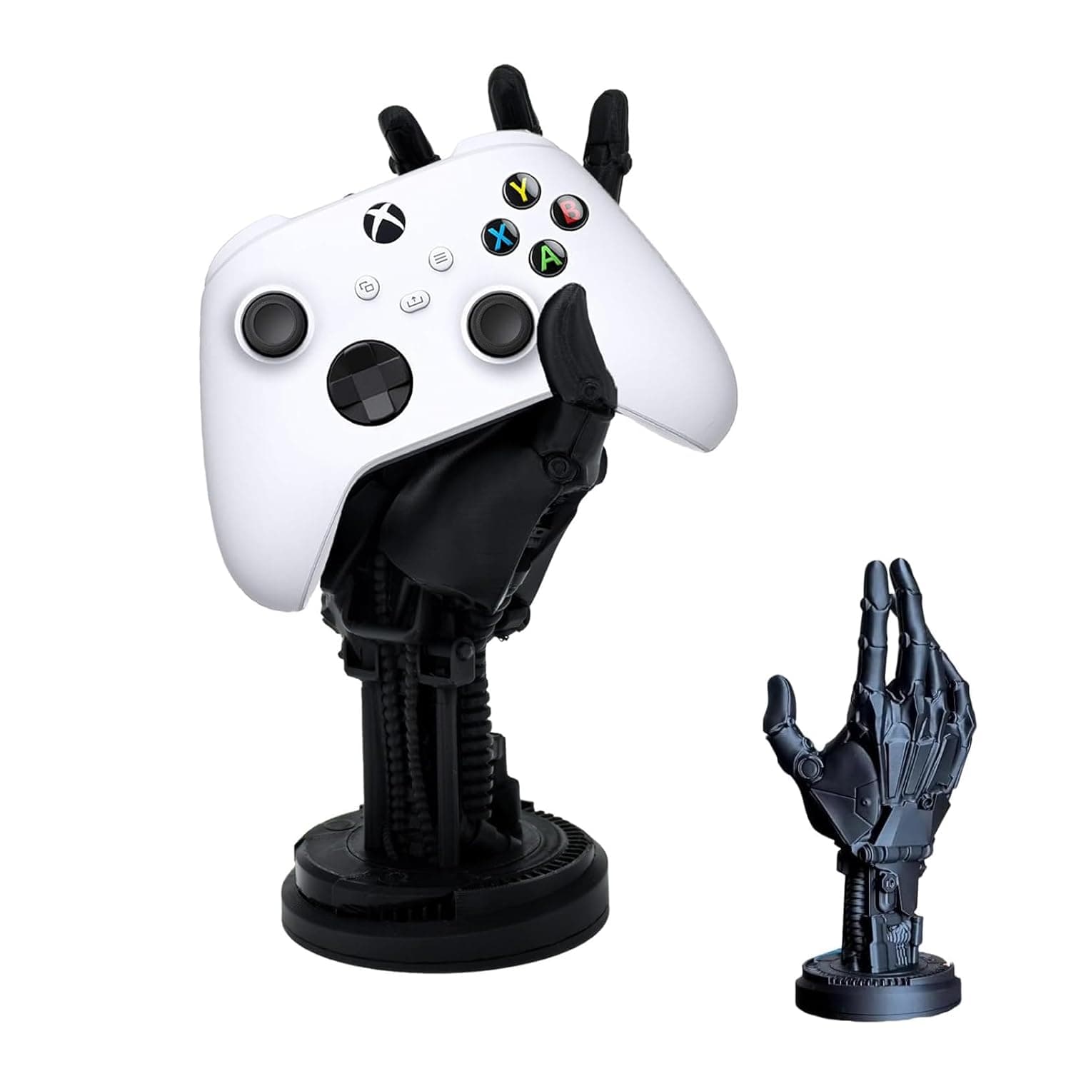 For PS5 Controller Holder, 3D Cyberpunk Style Robot Hand Model, Gaming Desktop Decoration and Headset Hanger, Game Player Gift for PS5/4 Controller Stand