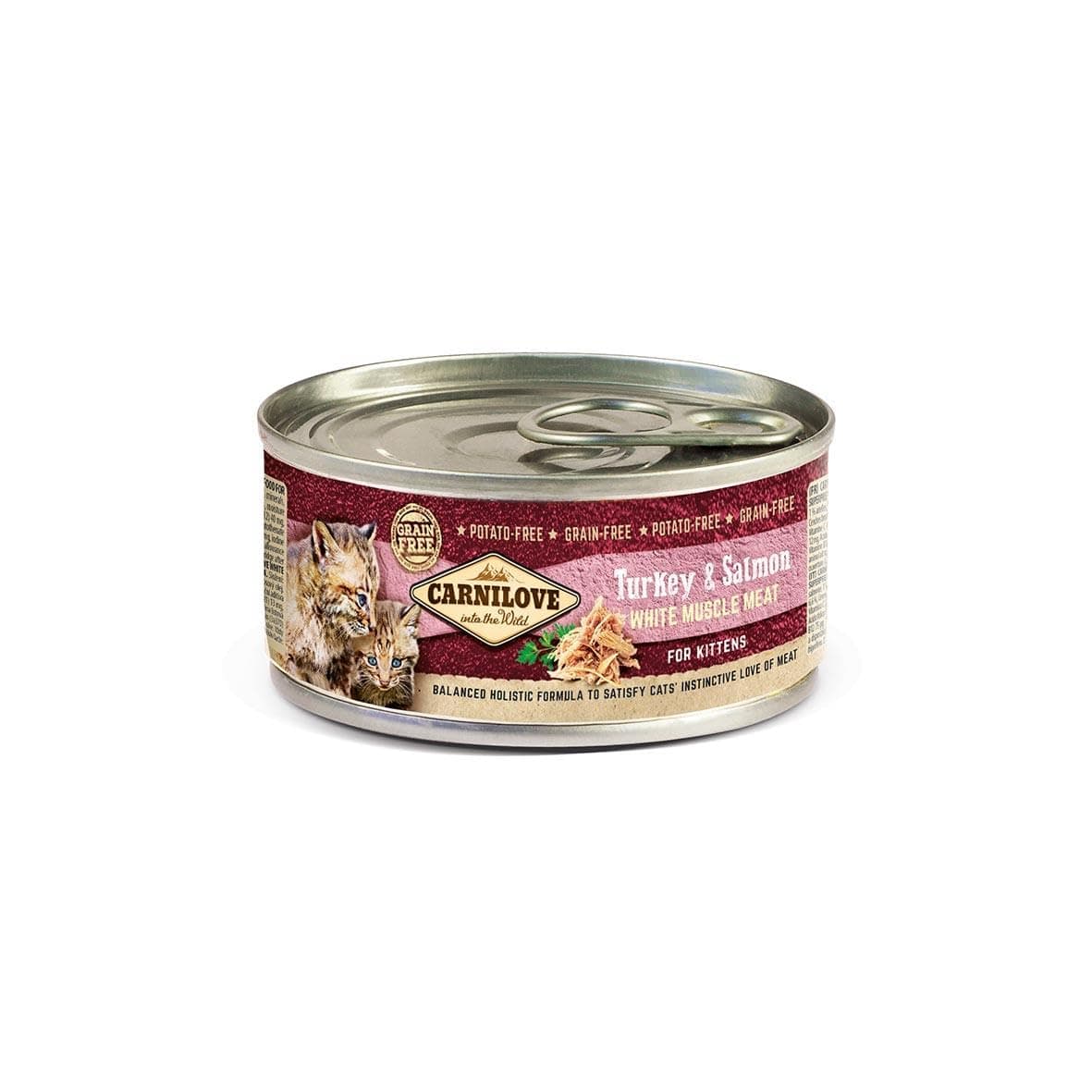 Carnilove Turkey & Salmon for Kittens (Wet Food Cans) 12x100g