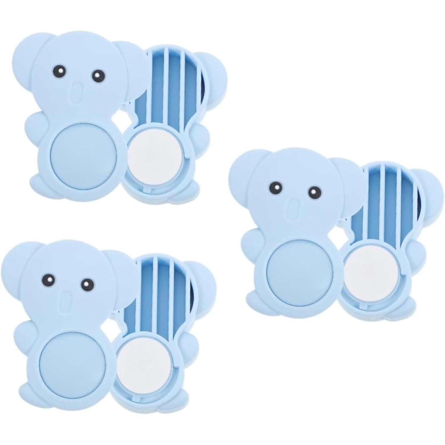 YelaJoy 3 Pack Door Stopper Safety Card - Animal Foam Door Stopper for Kids Finger Protection
