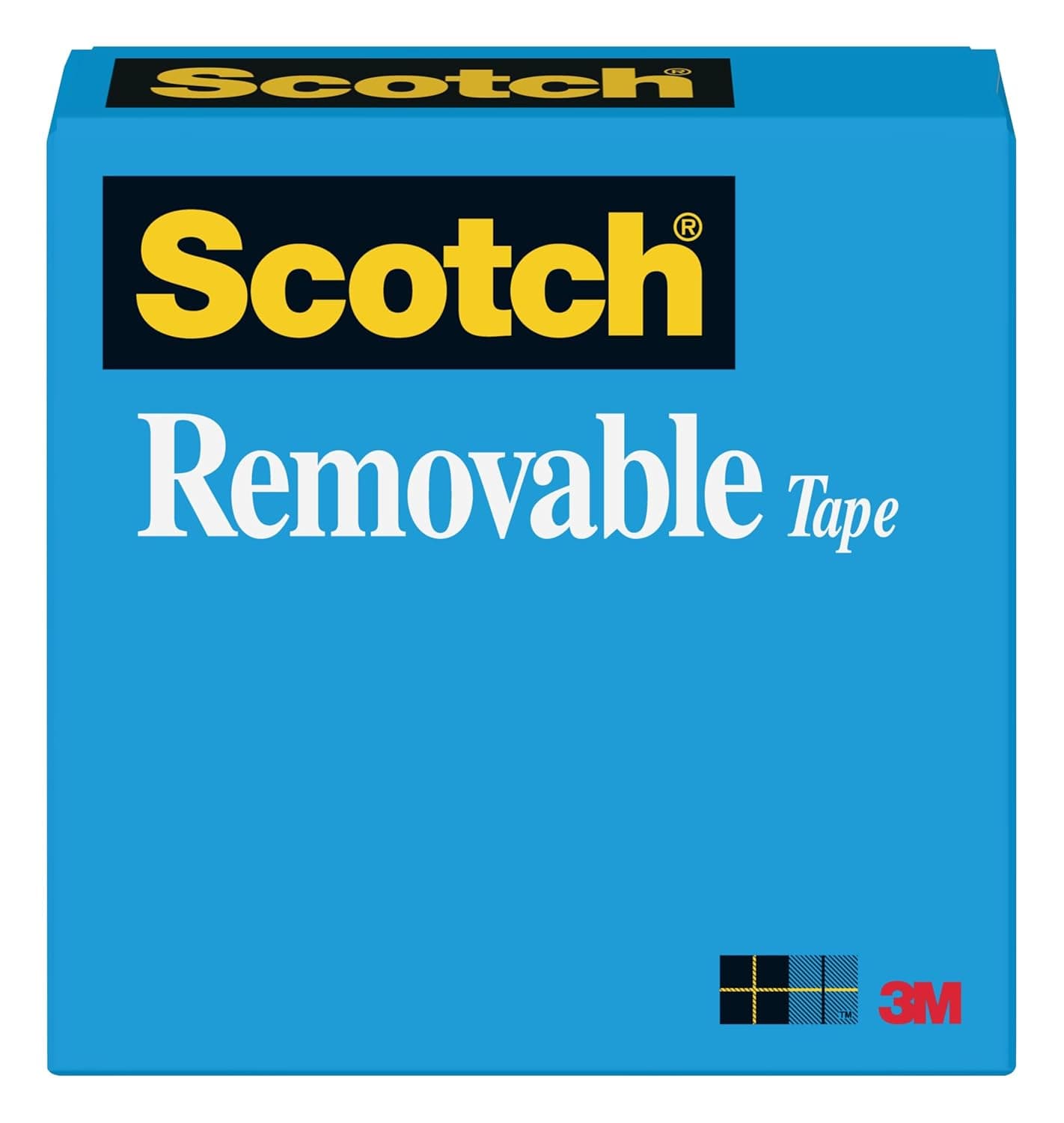 Scotch Brand Removable Tape, Sticks Securely, Removes Cleanly, Engineered for Hanging, 1 x 2592 Inches, 3 Inch Core, Boxed, 1 Roll (811)