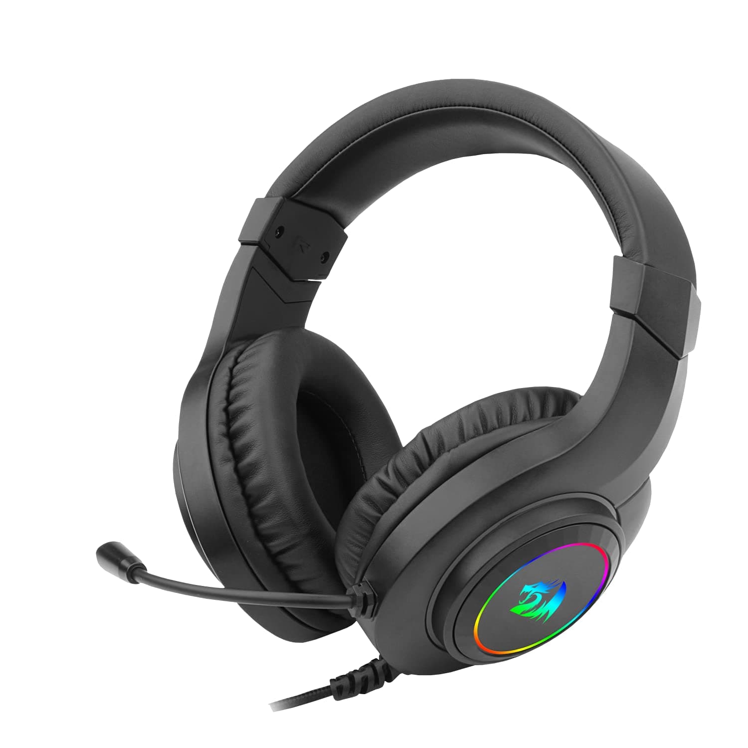 Redragon H260 RGB Gaming Headset with Microphone, Wired, Compatible with Xbox One, Nintendo Switch, PS4, PS5, PCs, Laptops and Nintendo Switch