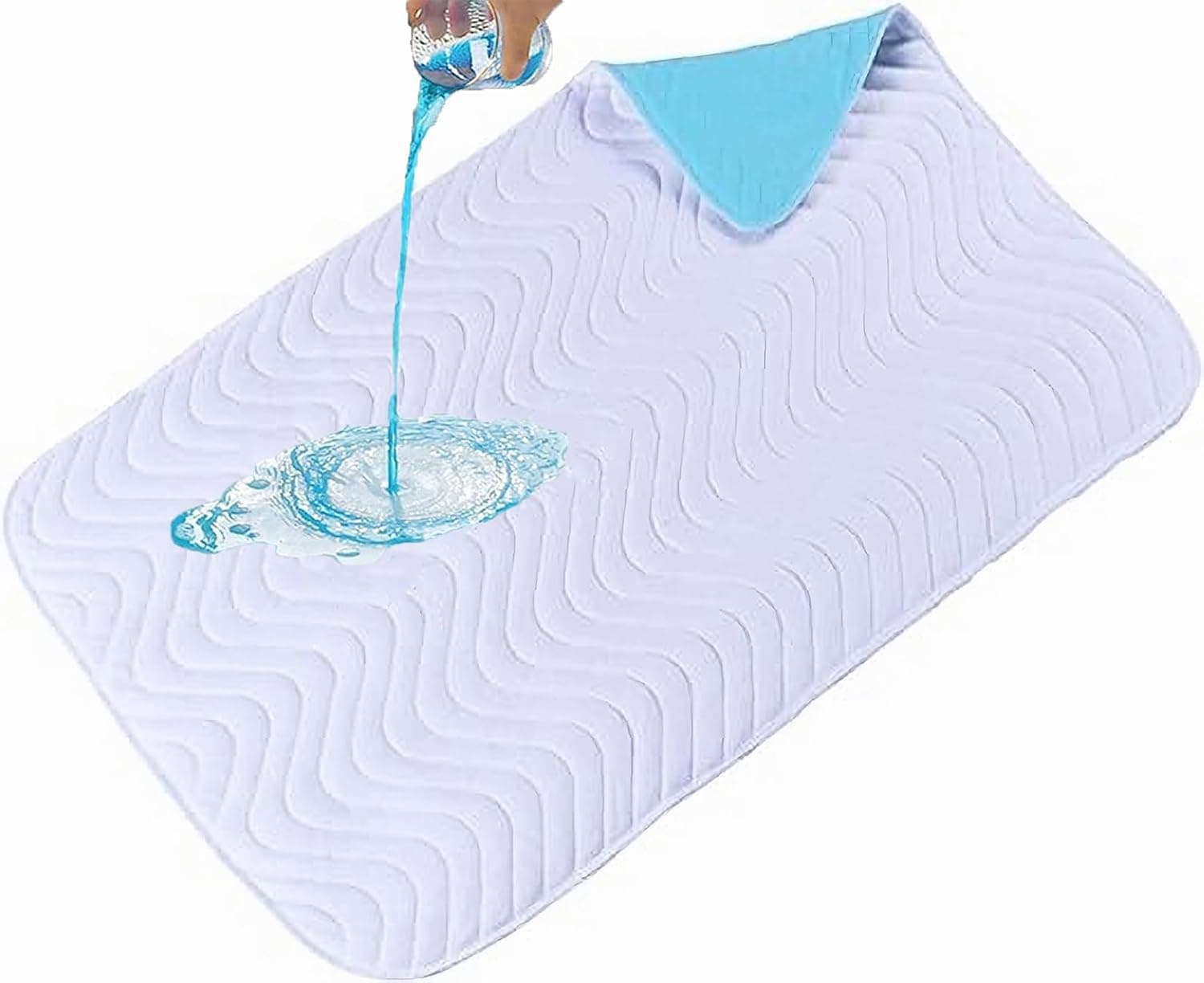 U HOOME Baby Waterproof Bed Pad Washable Mattress Pad Reusable Underpads Bed Wetting Incontinence Cover,Potty Training Pee Pads for Kids Toddlers,Leakproof Absorbent Washable Mattress Protector