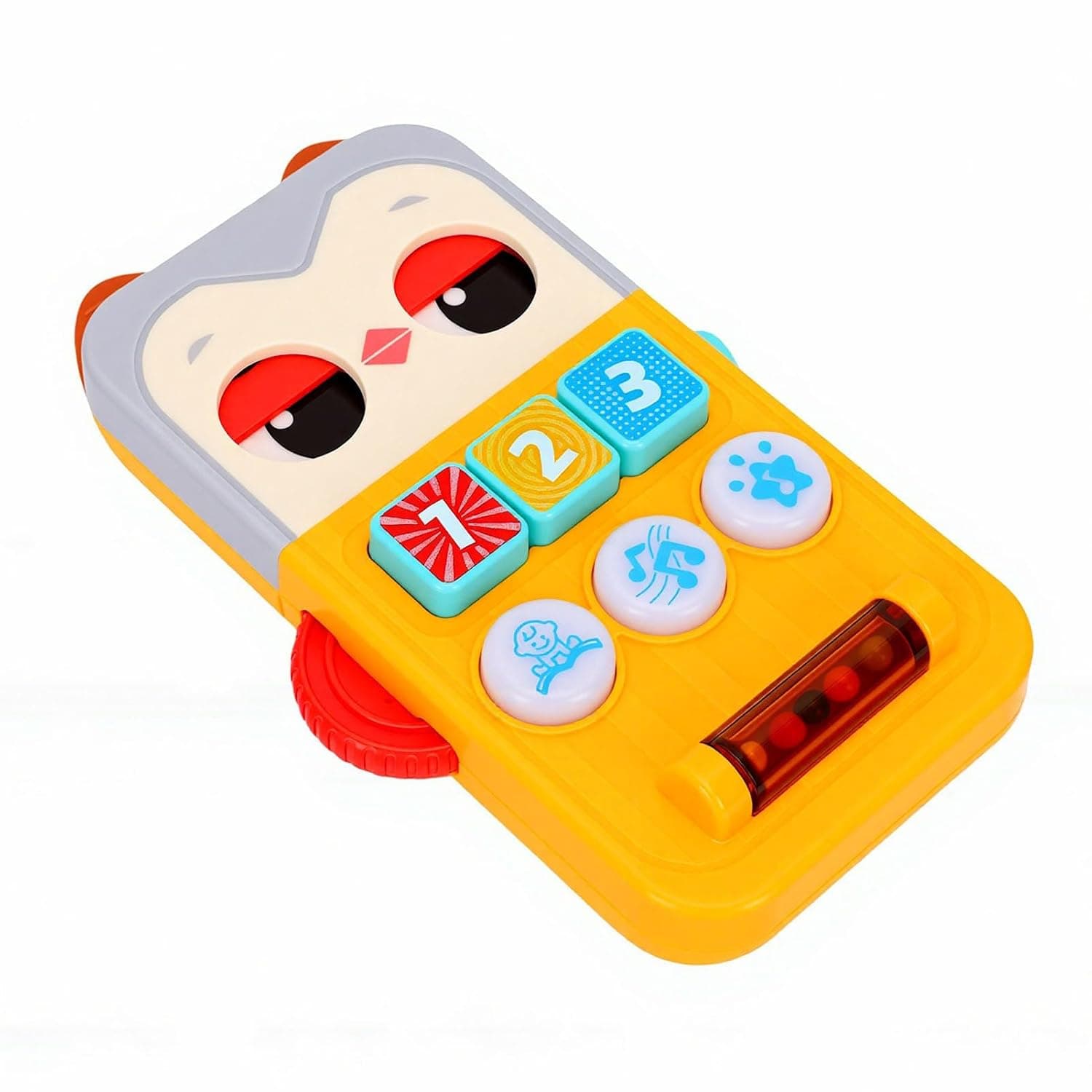 Owl Baby Sensory Toy Light Up Musical Infant Toy for Newborns, Cute Cartoon Educational Phone with Sounds, Music, Storytelling, Lights, Ergonomic for Little Hands, Portable for